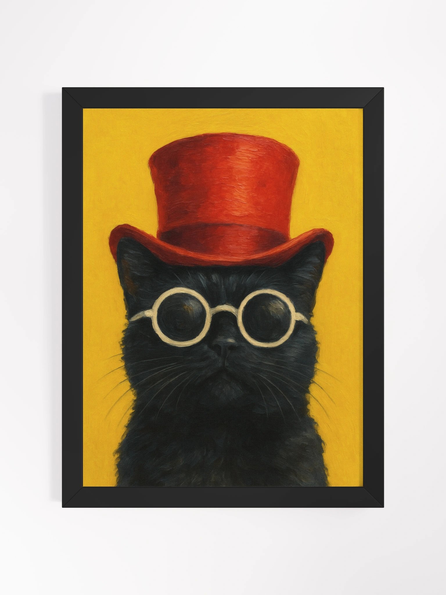 Framed Print - Top Hat Cat 'Professor Whiskers' product image (1)