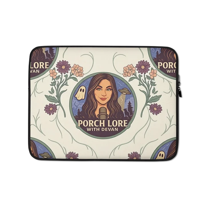 PORCH LORE DEVAN CREAM FLORAL LAPTOP SLEEVE product image (1)