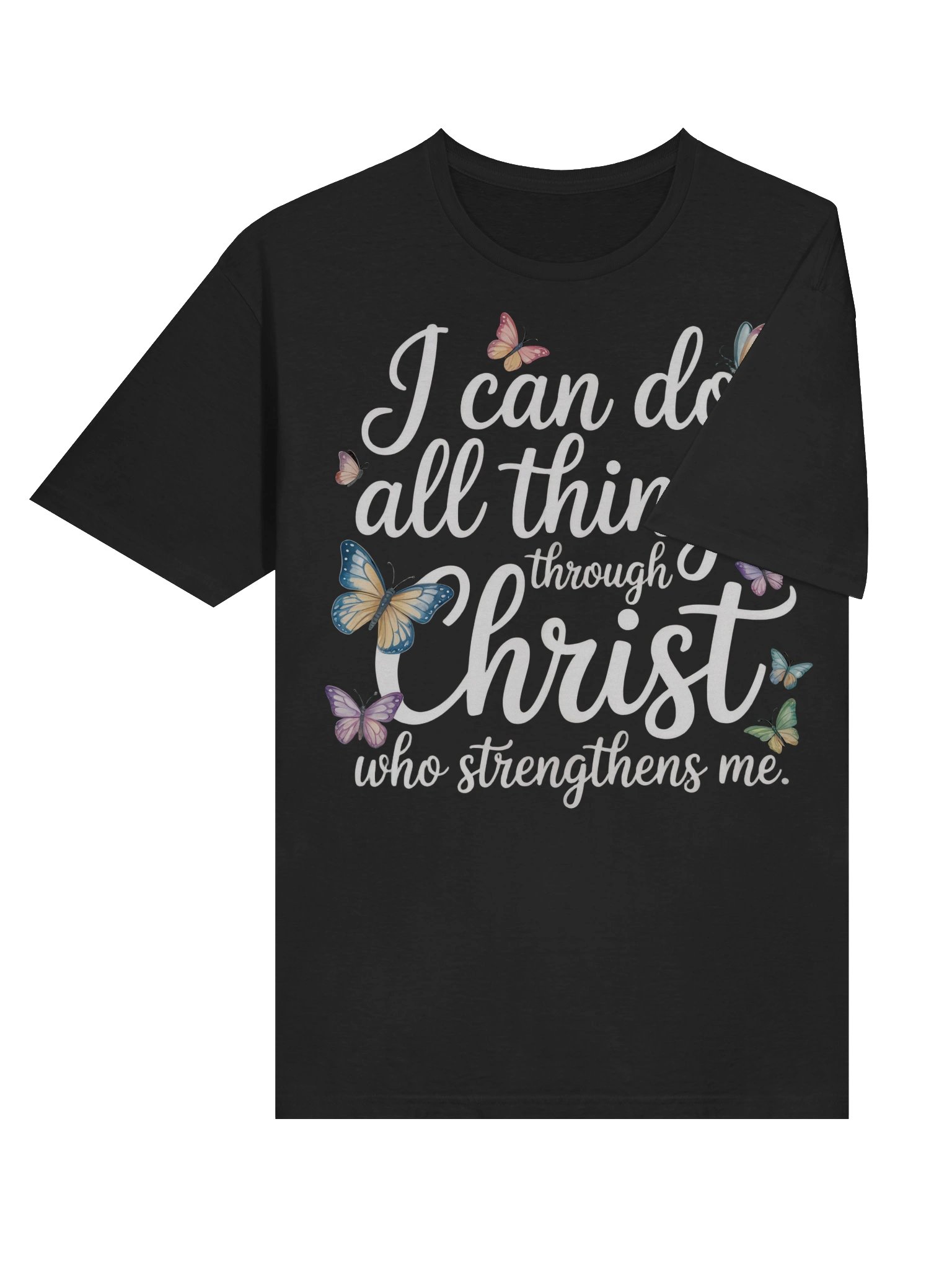 Christian Tee Shirt I Can Do All Things Through Christ Who Strengthens Me product image (6)