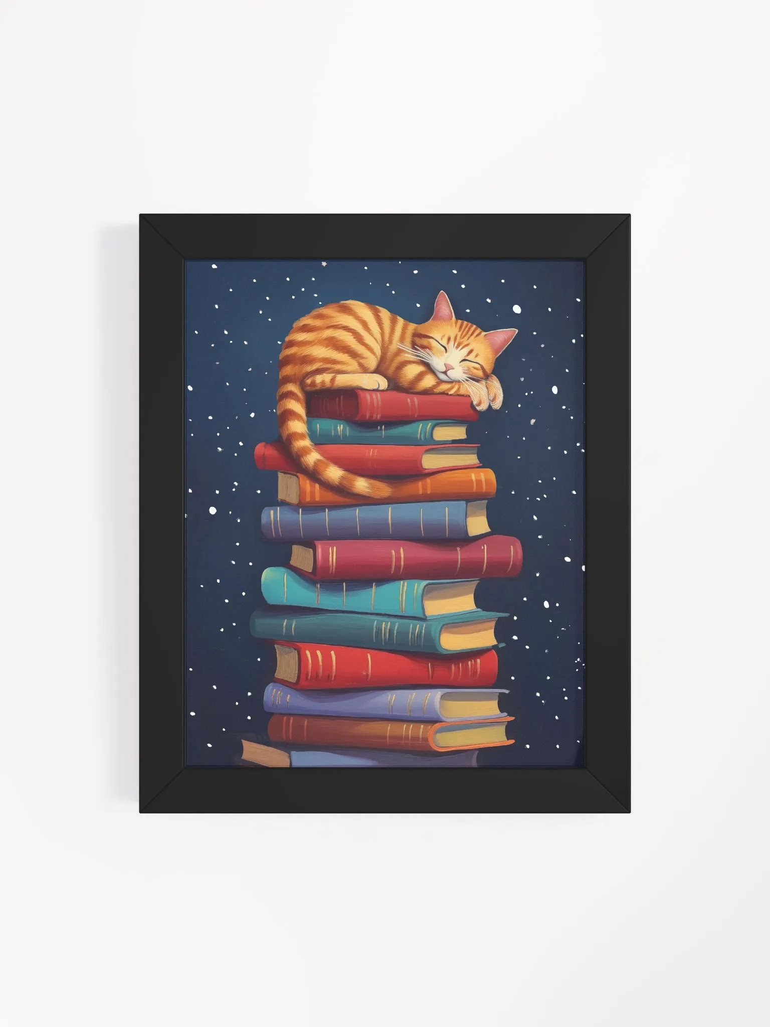 Things I Love - Cats & Books Studio Framed Print product image (4)
