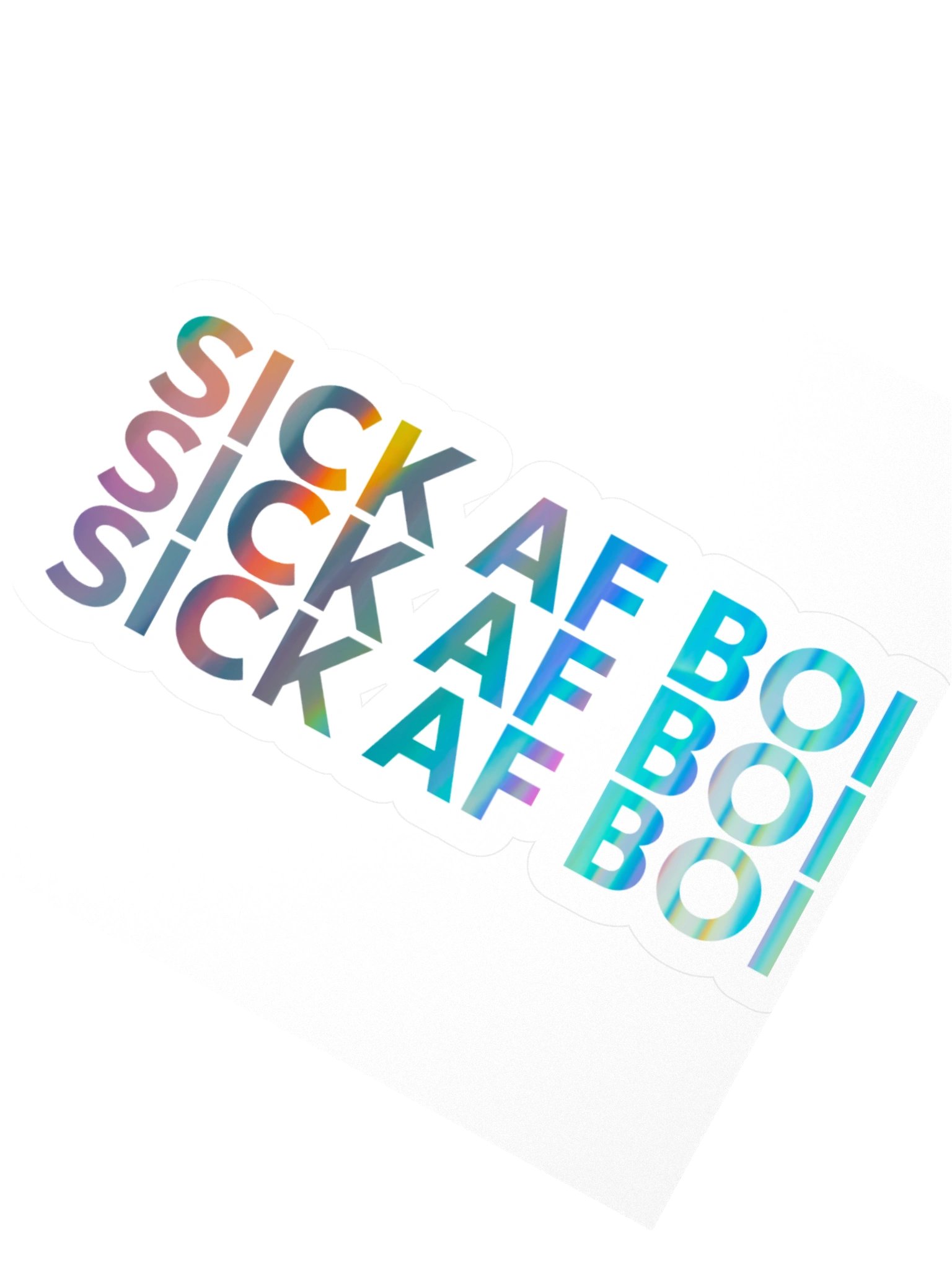 Sick AF Boi Stickers | Runesy Merch Collection | Kiss Cut Stickers product image (2)