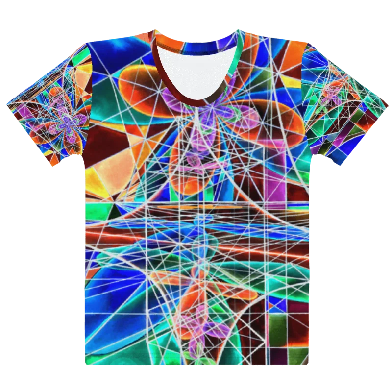 Cathedral of Math - Geometric Negative Art Women's Crew Neck T-Shirt product image (3)