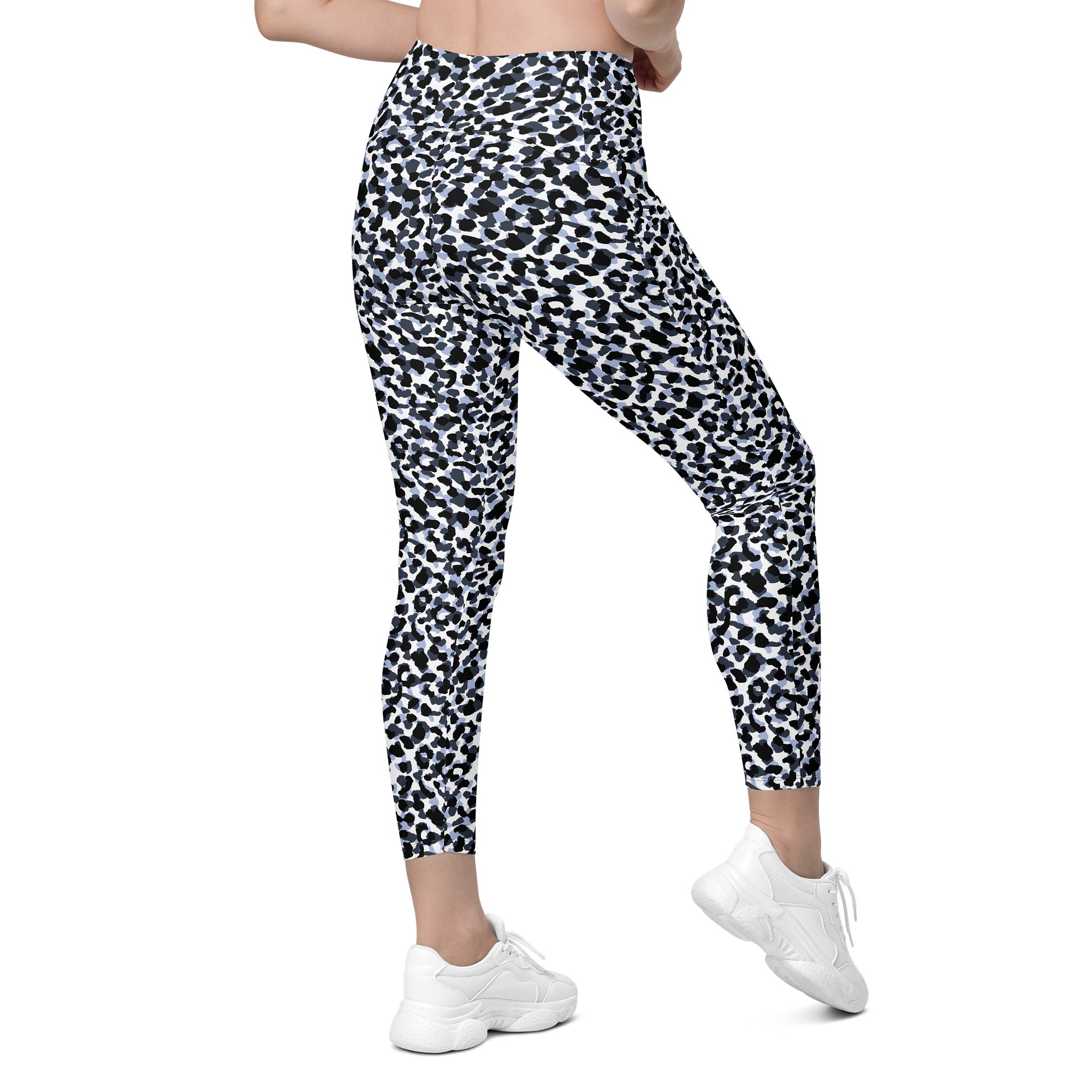 Comfortable Crossover Leggings with Bold Animal Print product image (8)