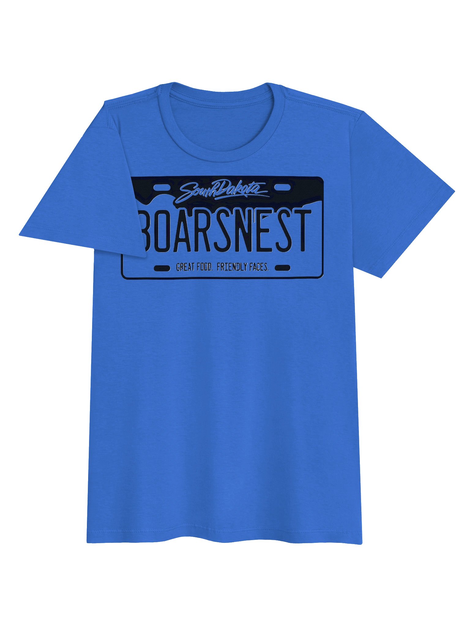 Ladies South Dakota Boars Nest License Plate Tee product image (18)