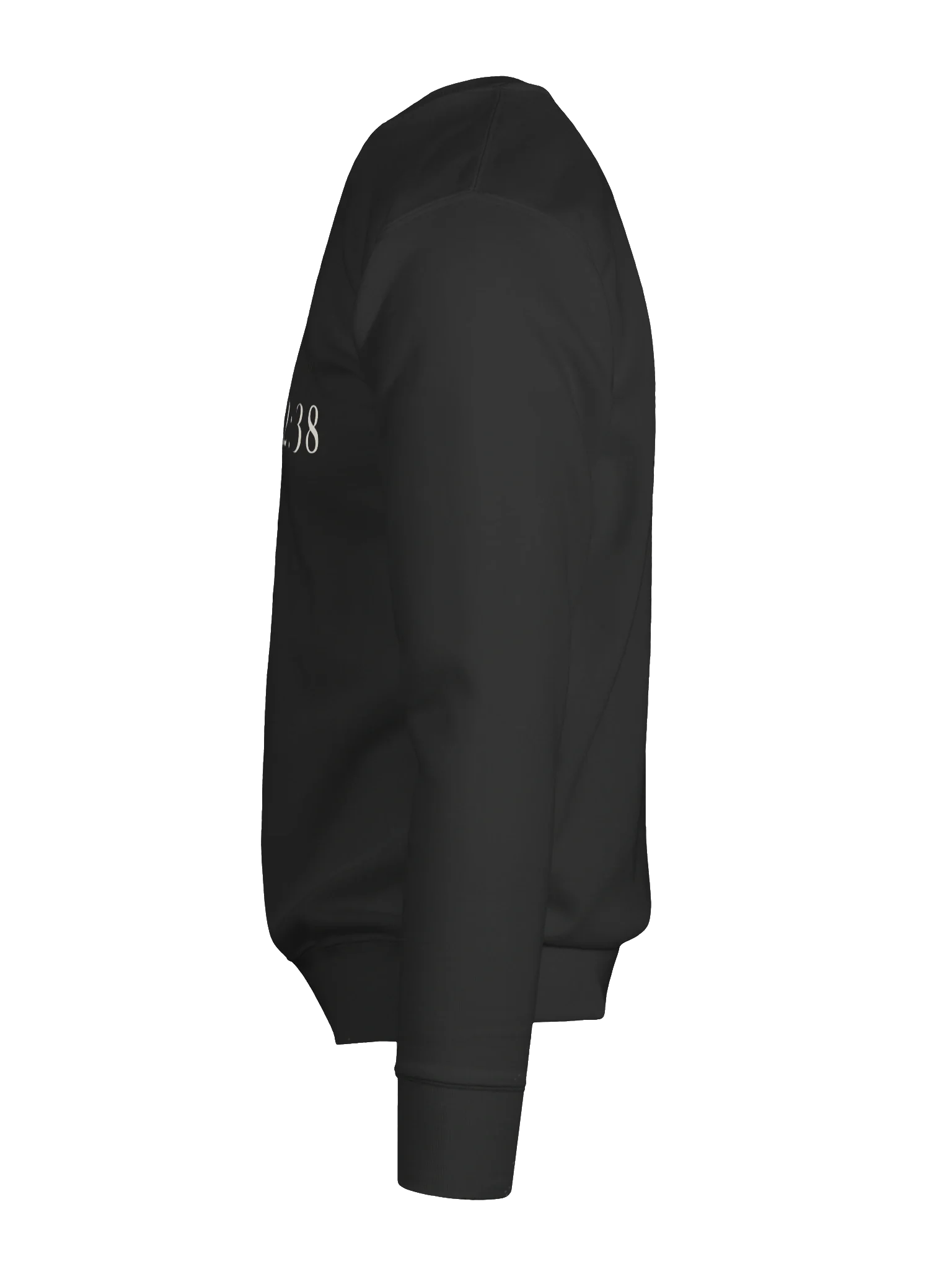 Acts 2:38 Crewneck - Black, view 12 — Christ Is King crewneck