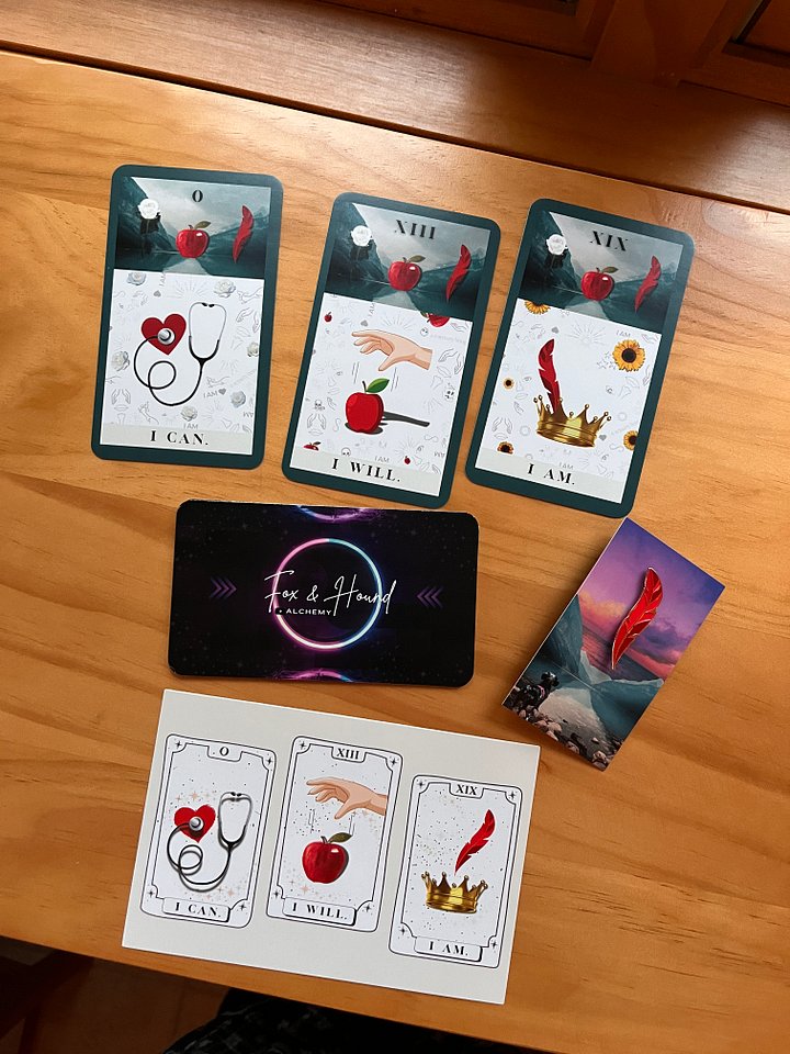 Red Feather Pin & Flash Cards product image (1)