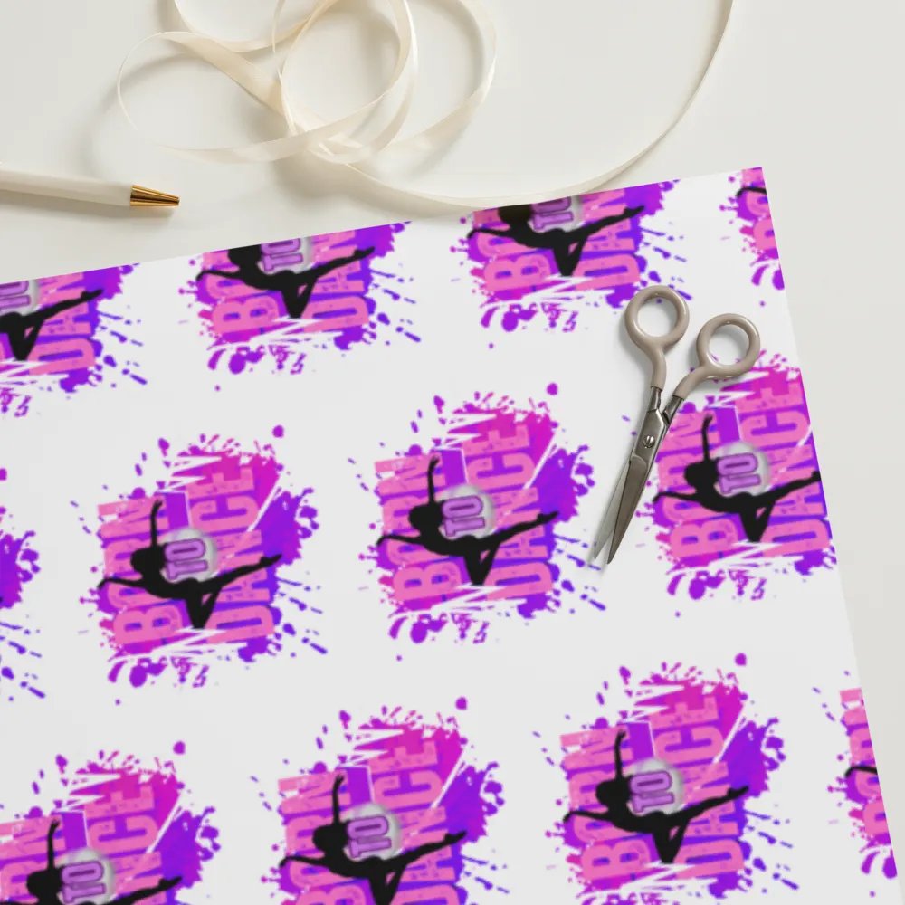 Born To Dance Melodic Moves Her Silhouette Wrapping Paper Set product image (11)
