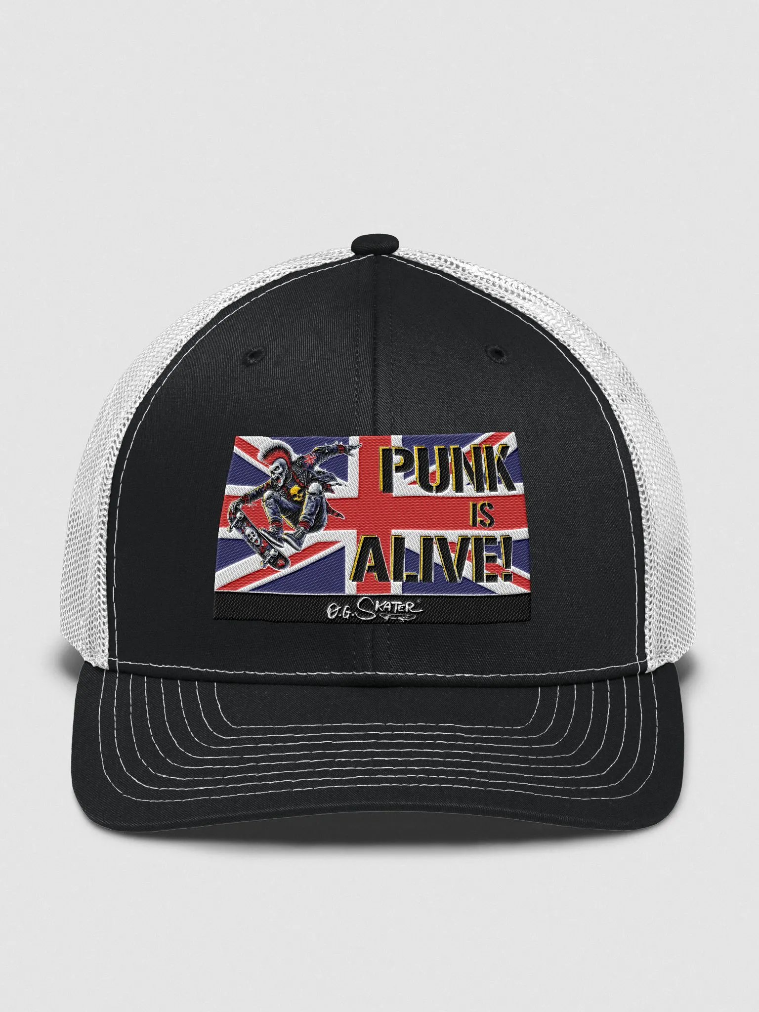 “Punk is Alive!” – Richardson Trucker Hat by O.G. Skater® product image (3)