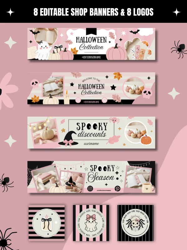 Coquette Halloween Etsy Shop Branding Kit product image (8)