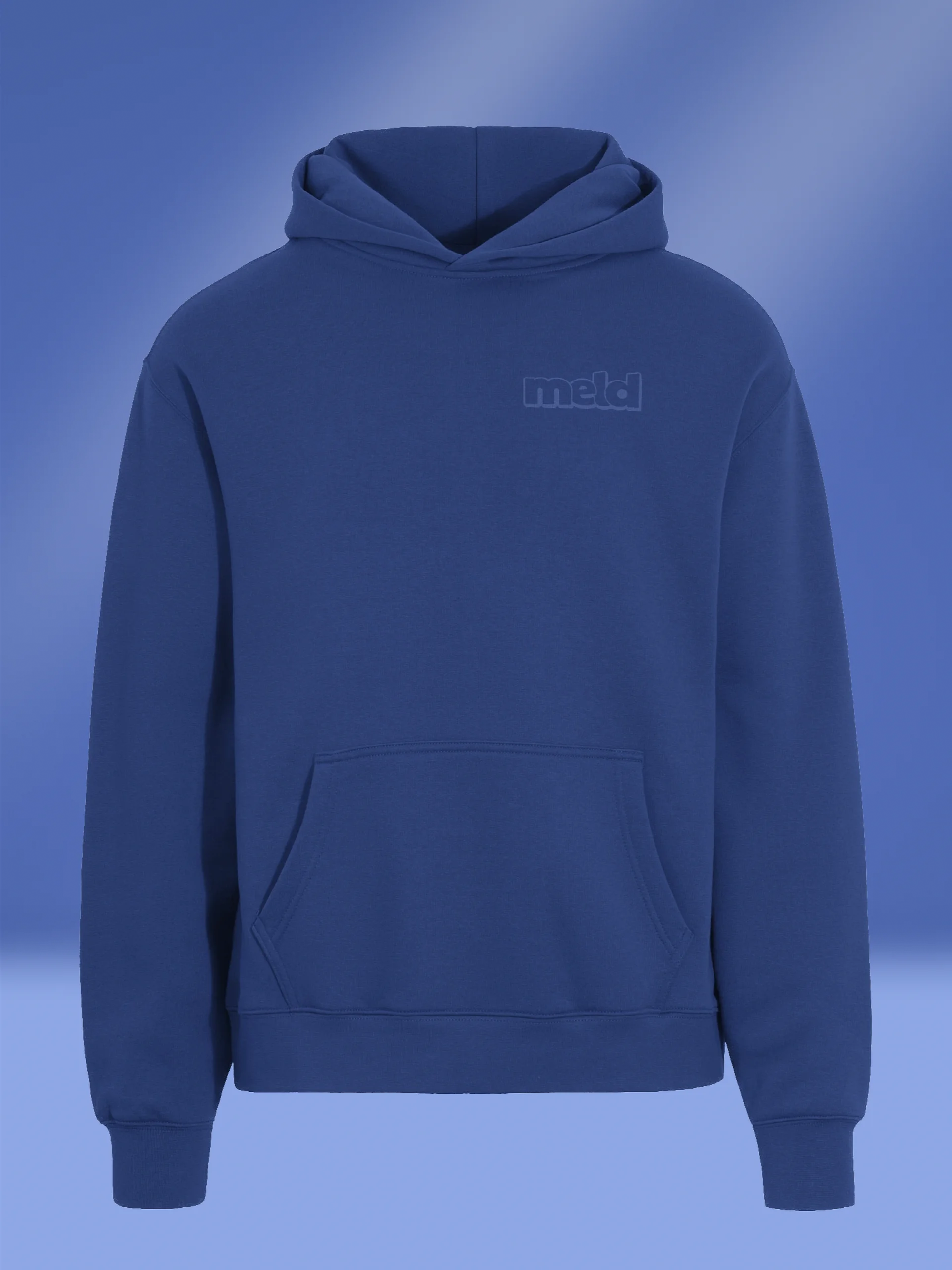 Monochrome Blue Hoodie product image (4)