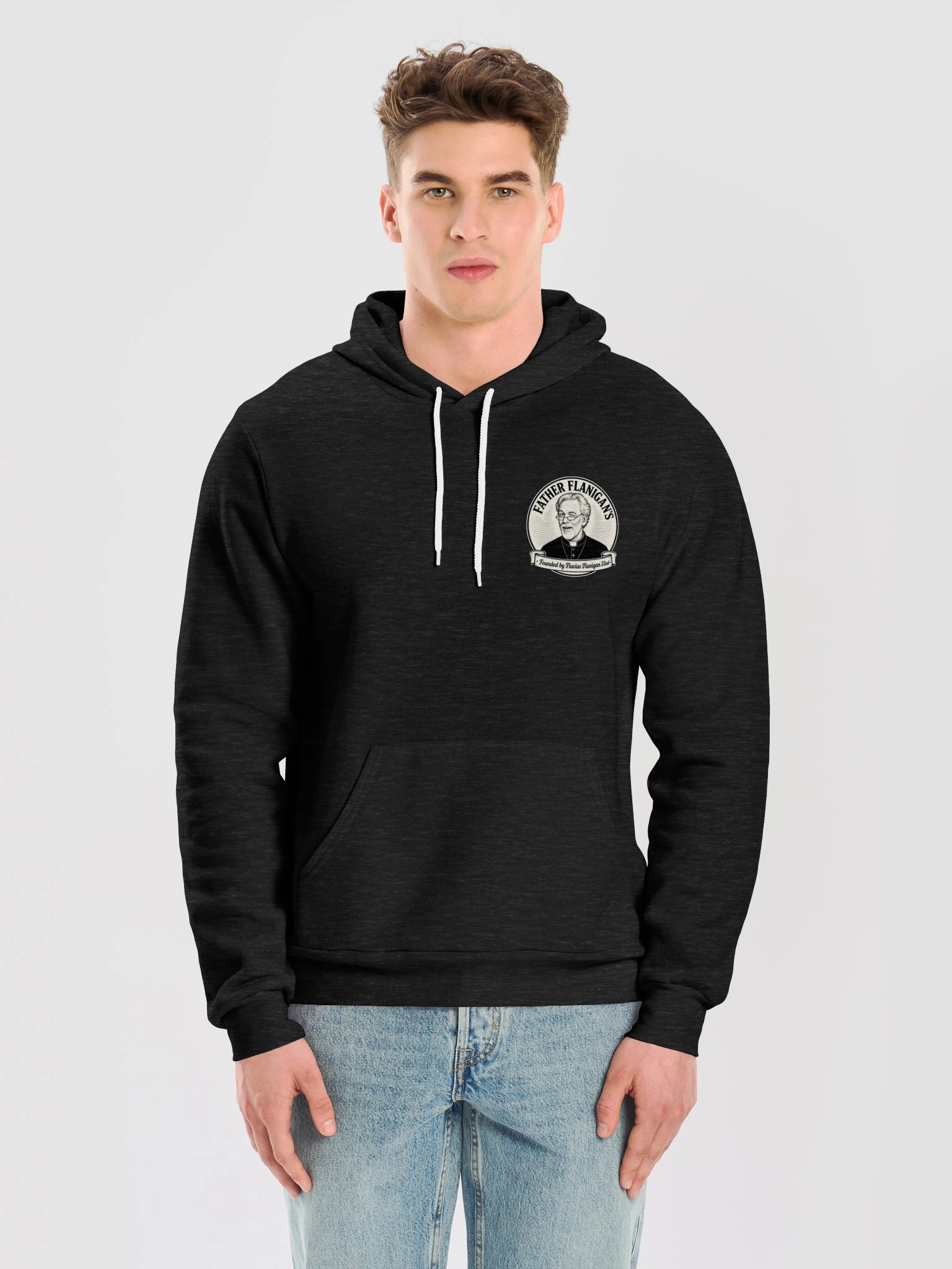 Father Flanigan x OllieFans Hoodie | Funny Atheist Hoodie product image (5)