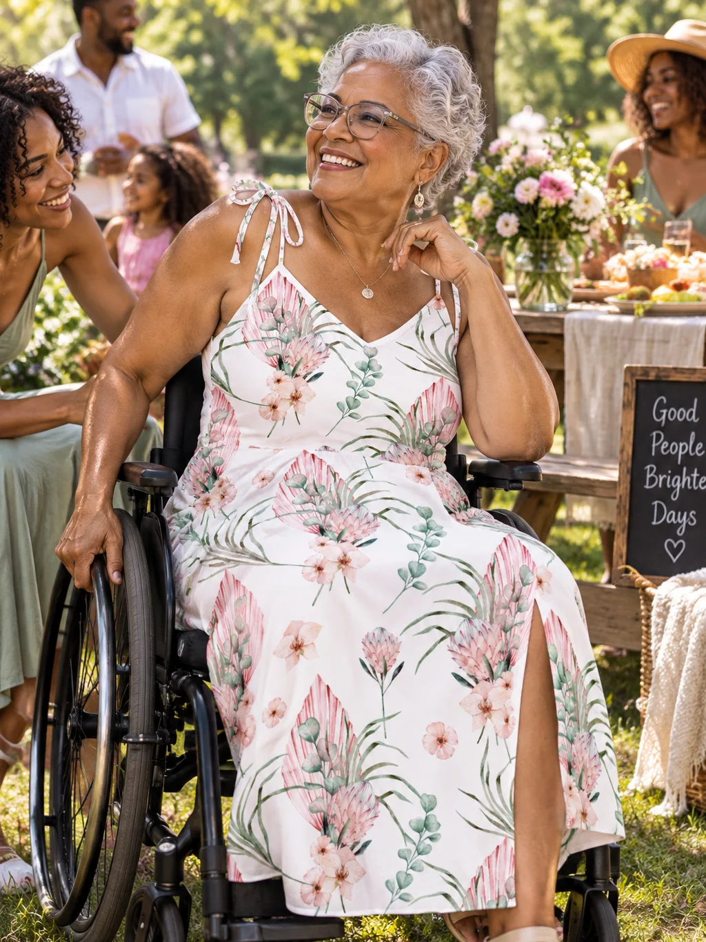 Wild Serenity Floral Midi Dress product image (1)