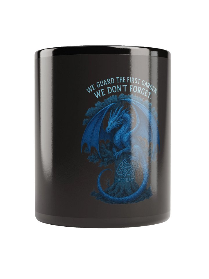 💙 Blue Dragon Glossy Black Mug – Emspiracy Edition 💙 product image (1)