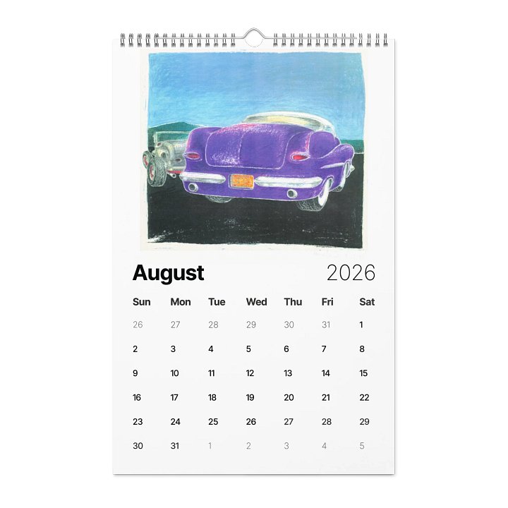 A Year of Nic's Cars - 2026 Wall Calendar (Large Format) product image (2)