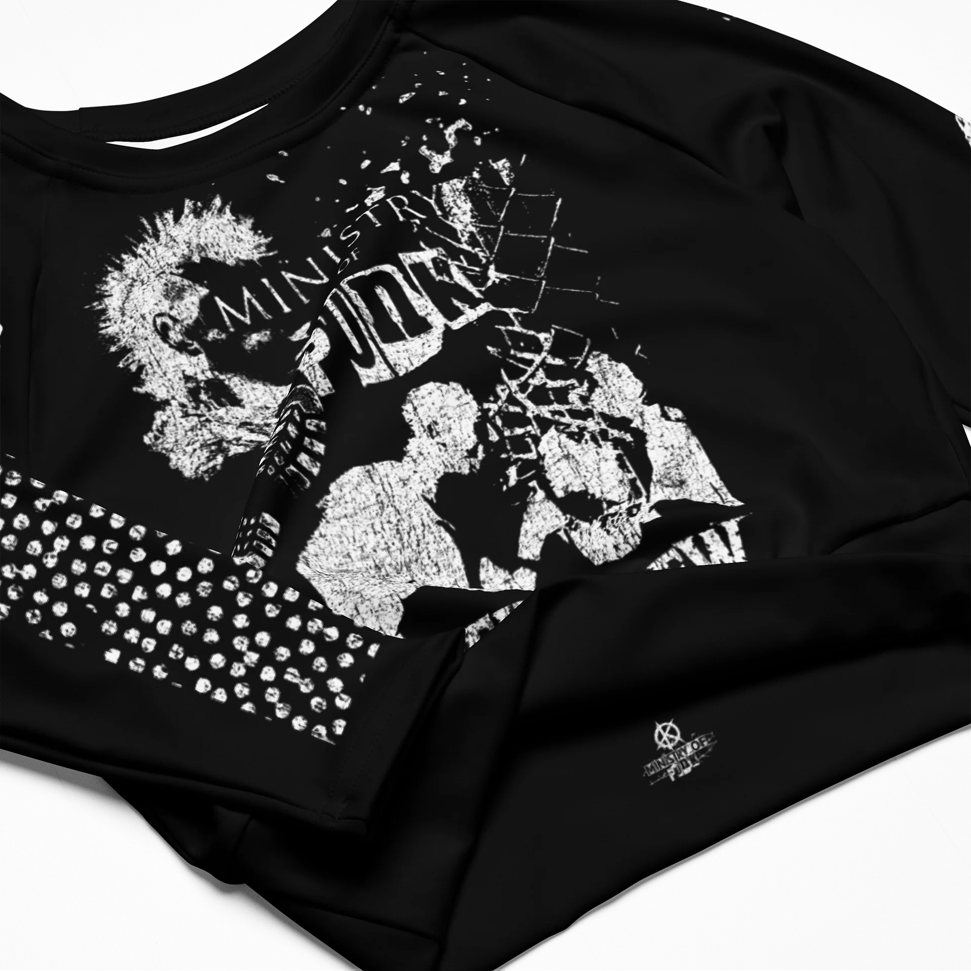 Ministry Of Punk Womens L/S Crop Top product image (3)
