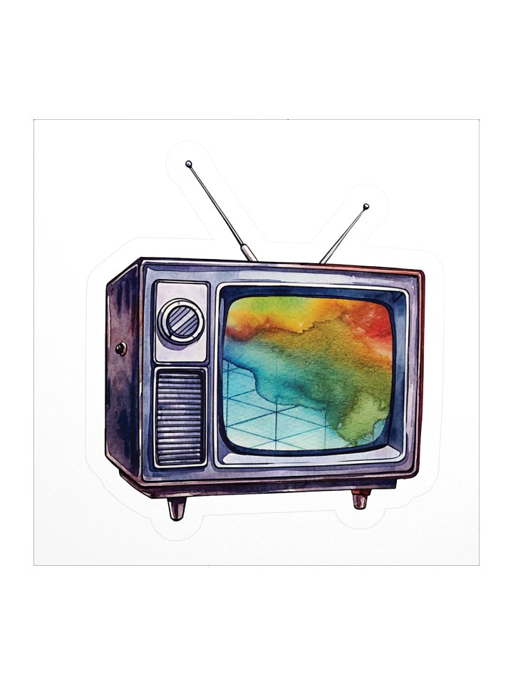 Graynoise Color Grid TV Logo Vinyl Sticker product image (3)