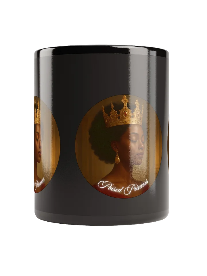 Raised Princess Black Glossy Mug product image (3)