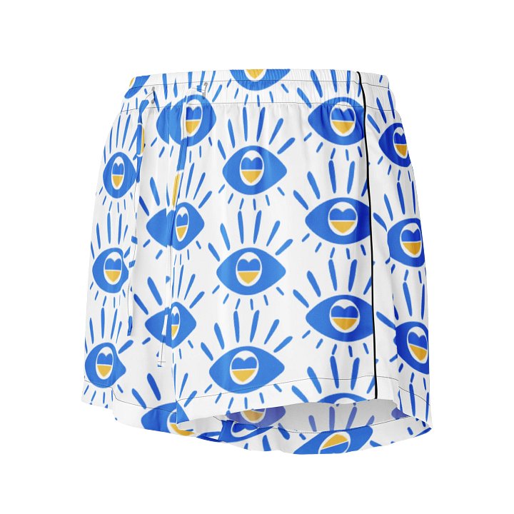 Chic Comfort: Golden Logo All-Over Women's Pajama Shorts product image (1)