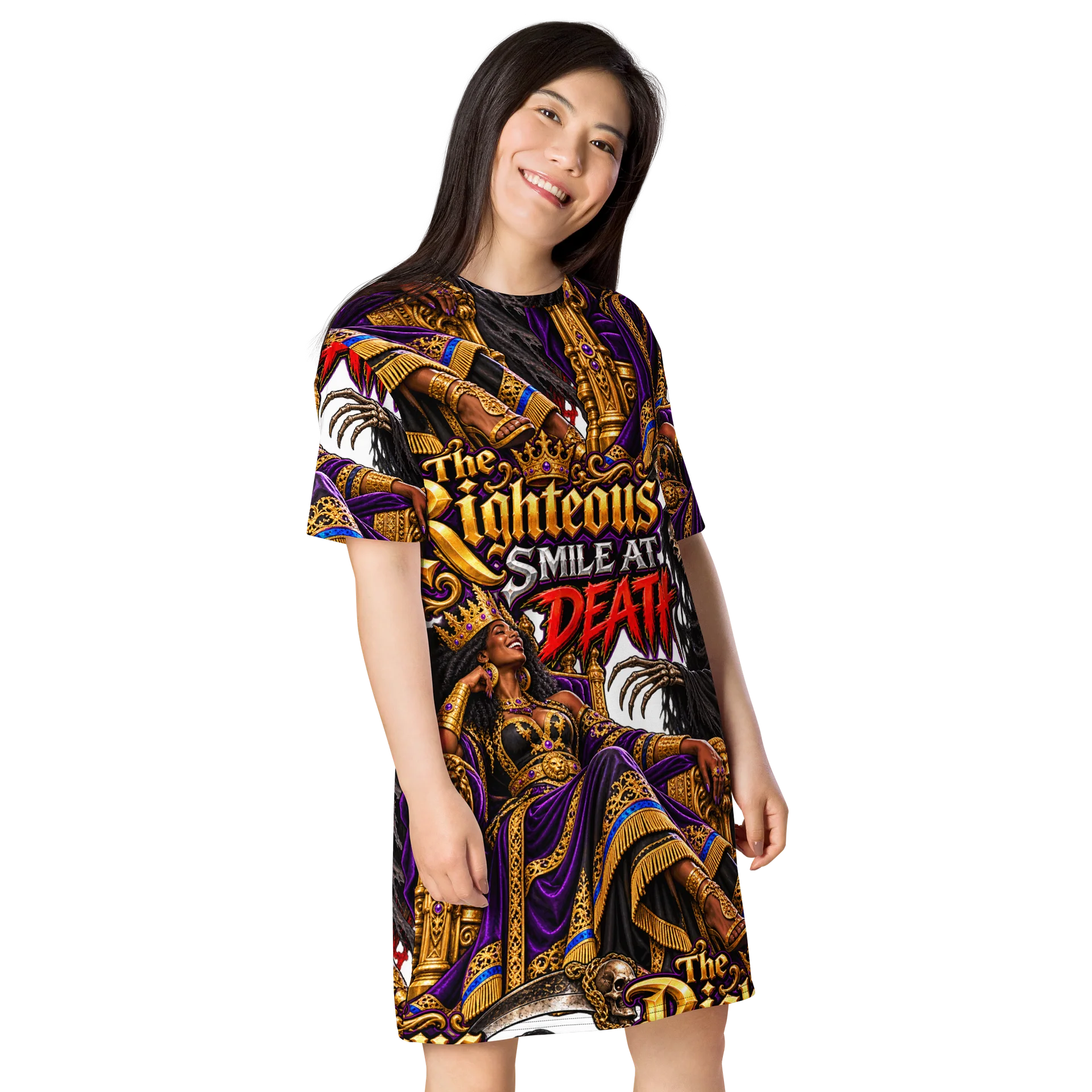 The Righteous Smile at Death T-Shirt Dress product image (4)
