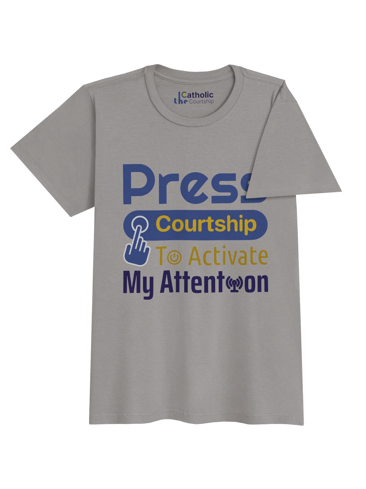 Press Courtship To Activate My Attention Women's Slim Tee product image (4)