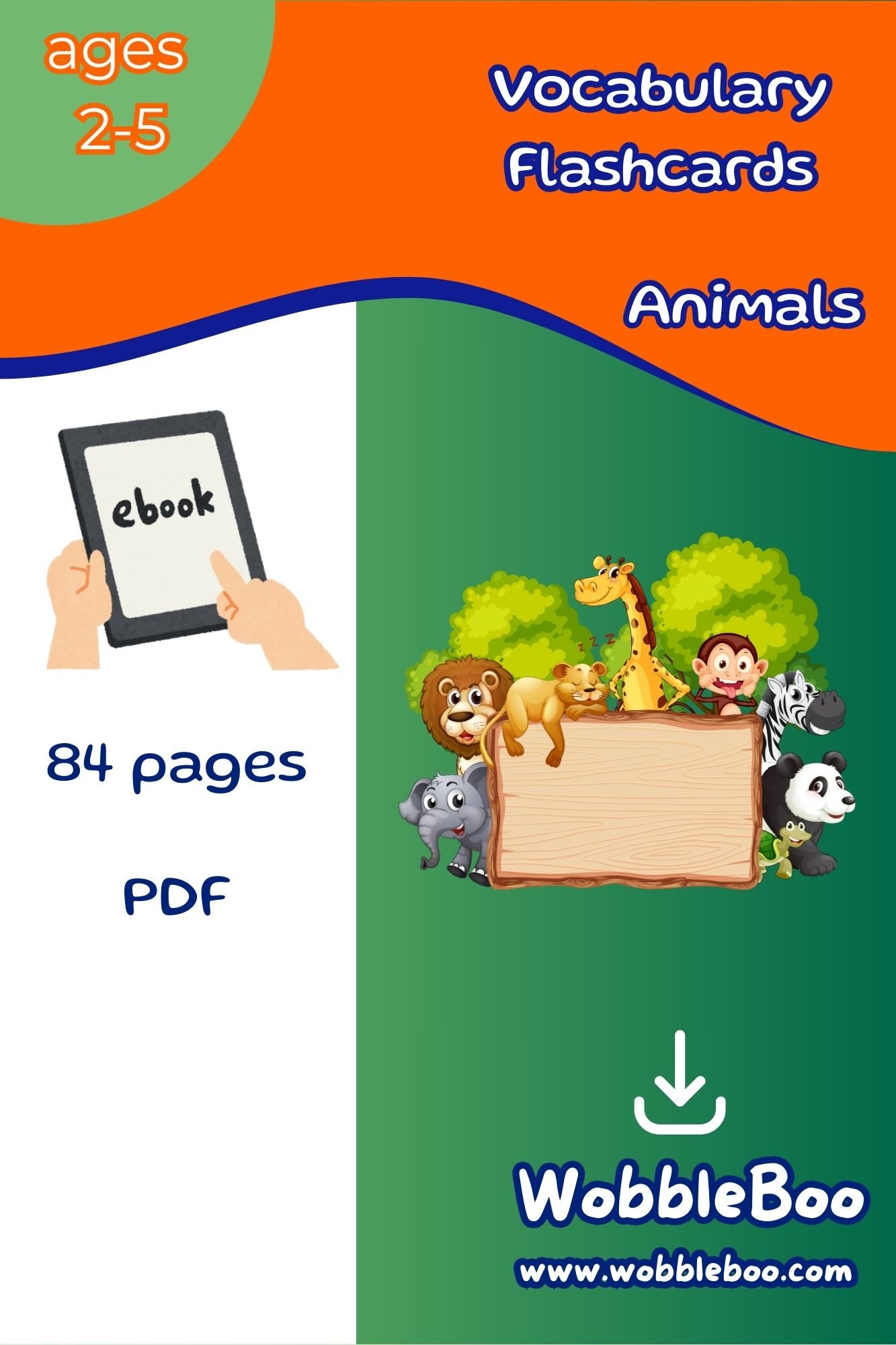 Animal Vocabulary Flashcards product image (1)