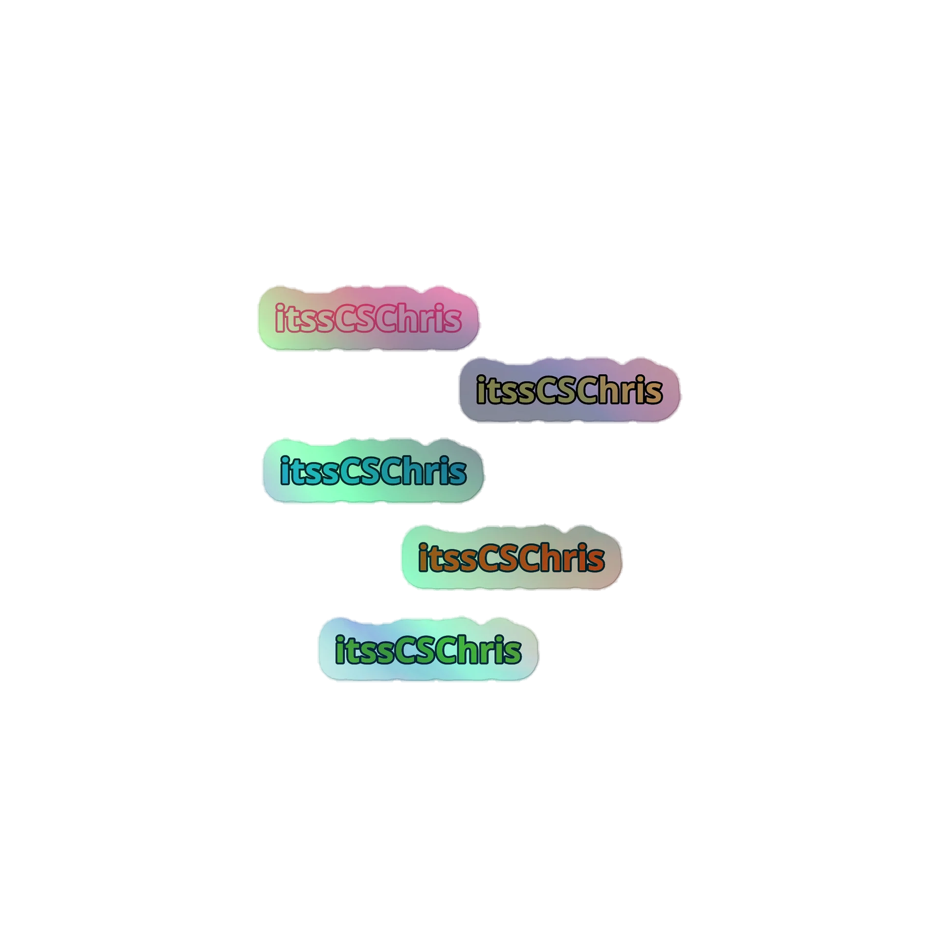 itssCSChris Holographic Stickers 5PK product image (1)