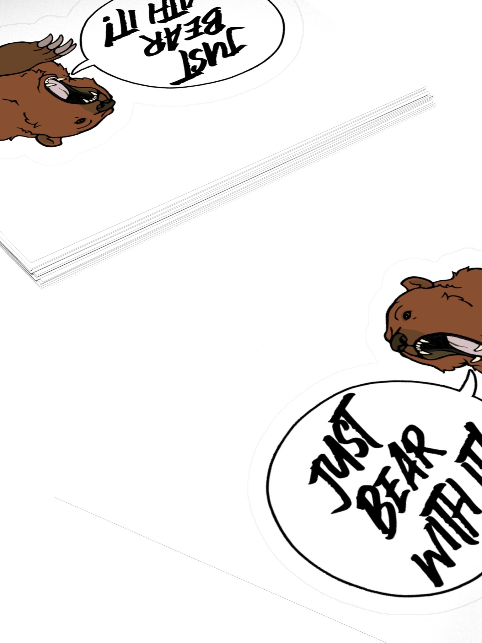 Just Bear With It! Sticker product image (4)