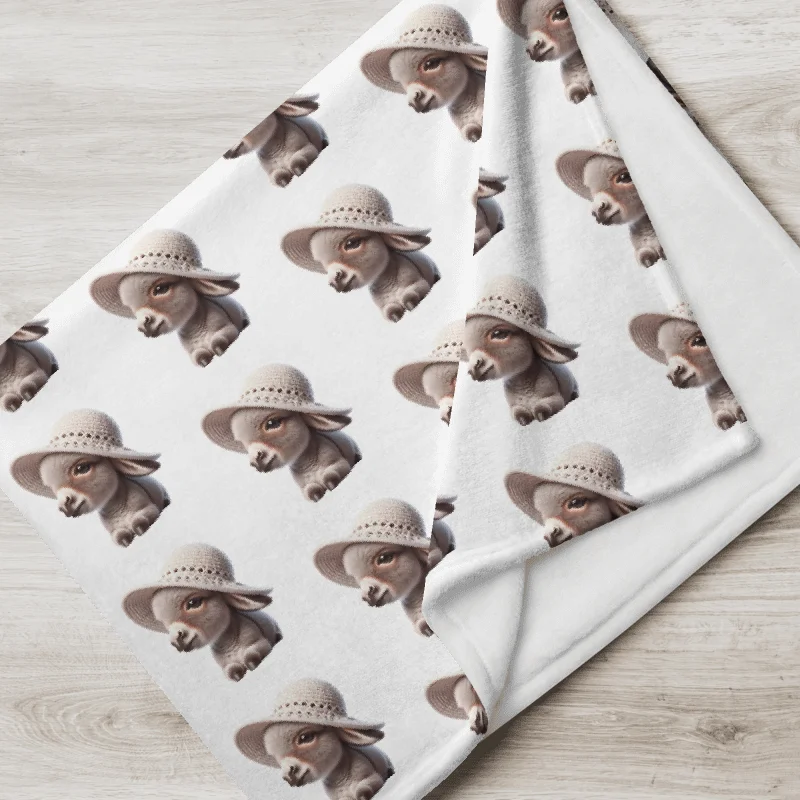 Donkey Vibes Throw Blanket product image (7)