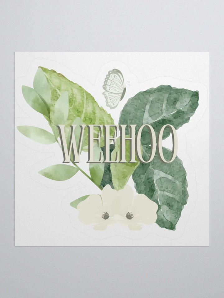 WEEHOO Sticker with background KISS CUT product image (1)