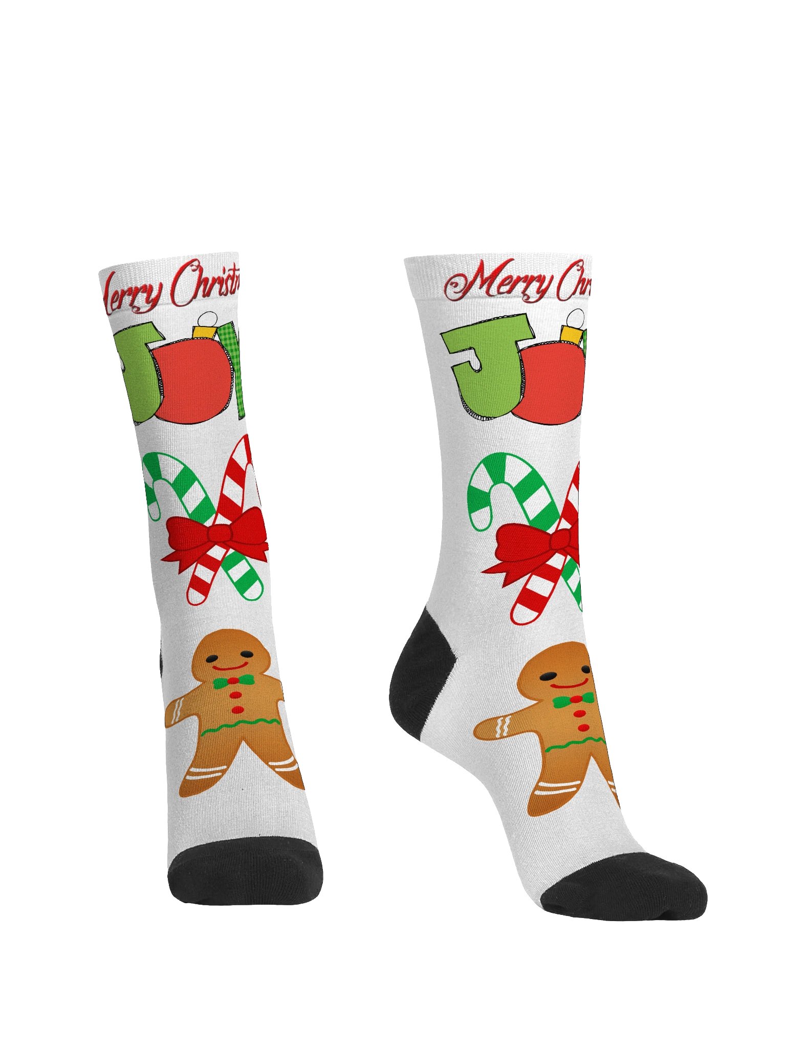 Symmetrical Holiday Joy Crew Socks product image (2)