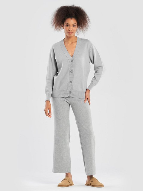Photo showing Knitted Cardigan Without Pocket