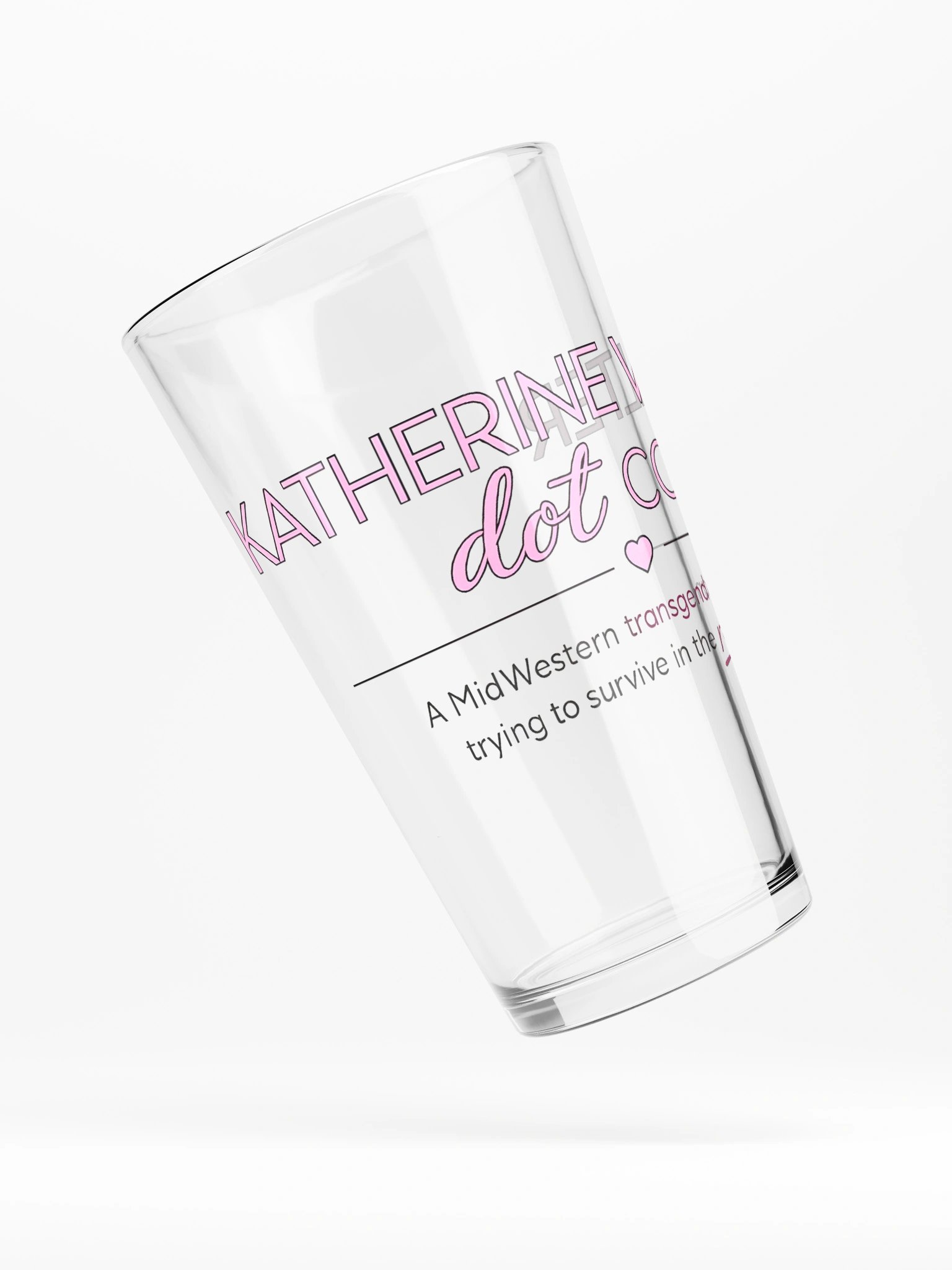KATHERINE WALTER dot COM Pint Glass product image (4)