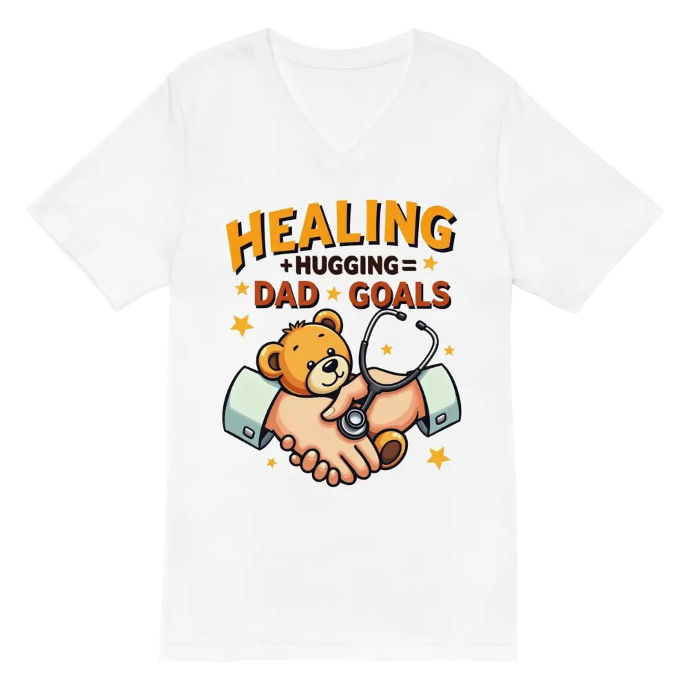 Healing + hugging = Dad Goals v-neck Tee product image (2)