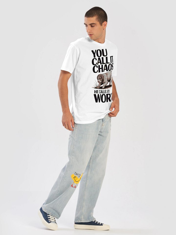 Lagotto “Chaos vs Work” Premium Tee product image (2)