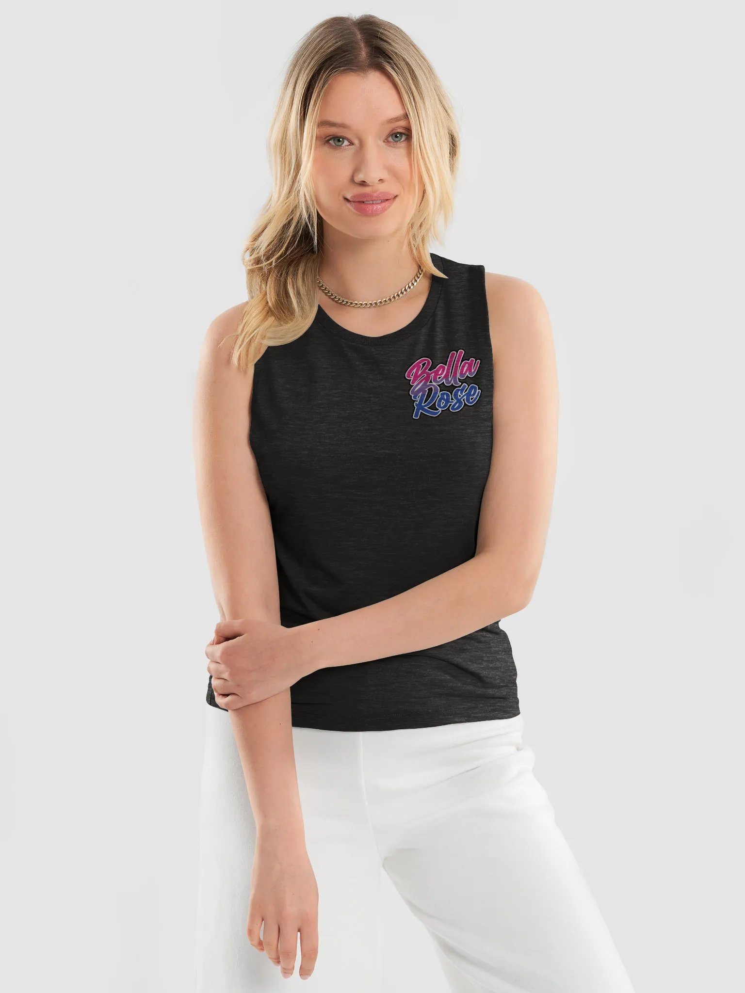 Bella Rose Bisexual Pride Muscle Tank product image (10)