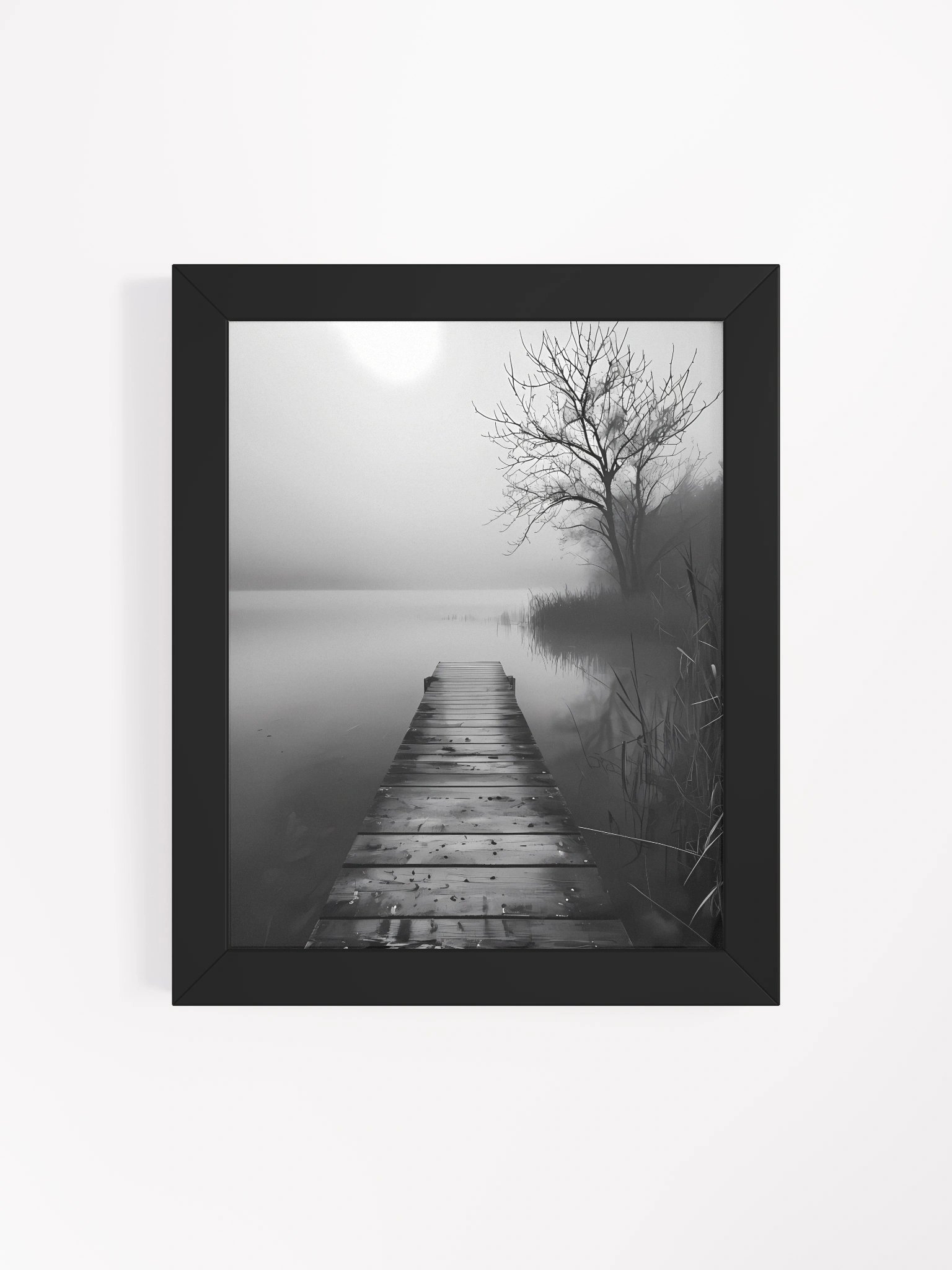 Tranquil Misty Lakeside Framed Poster product image (5)
