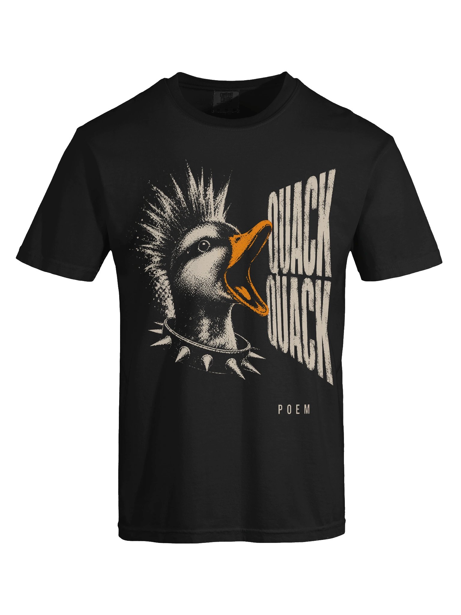 Punk Duck Quack Poem Heavyweight Graphic Tee product image (5)
