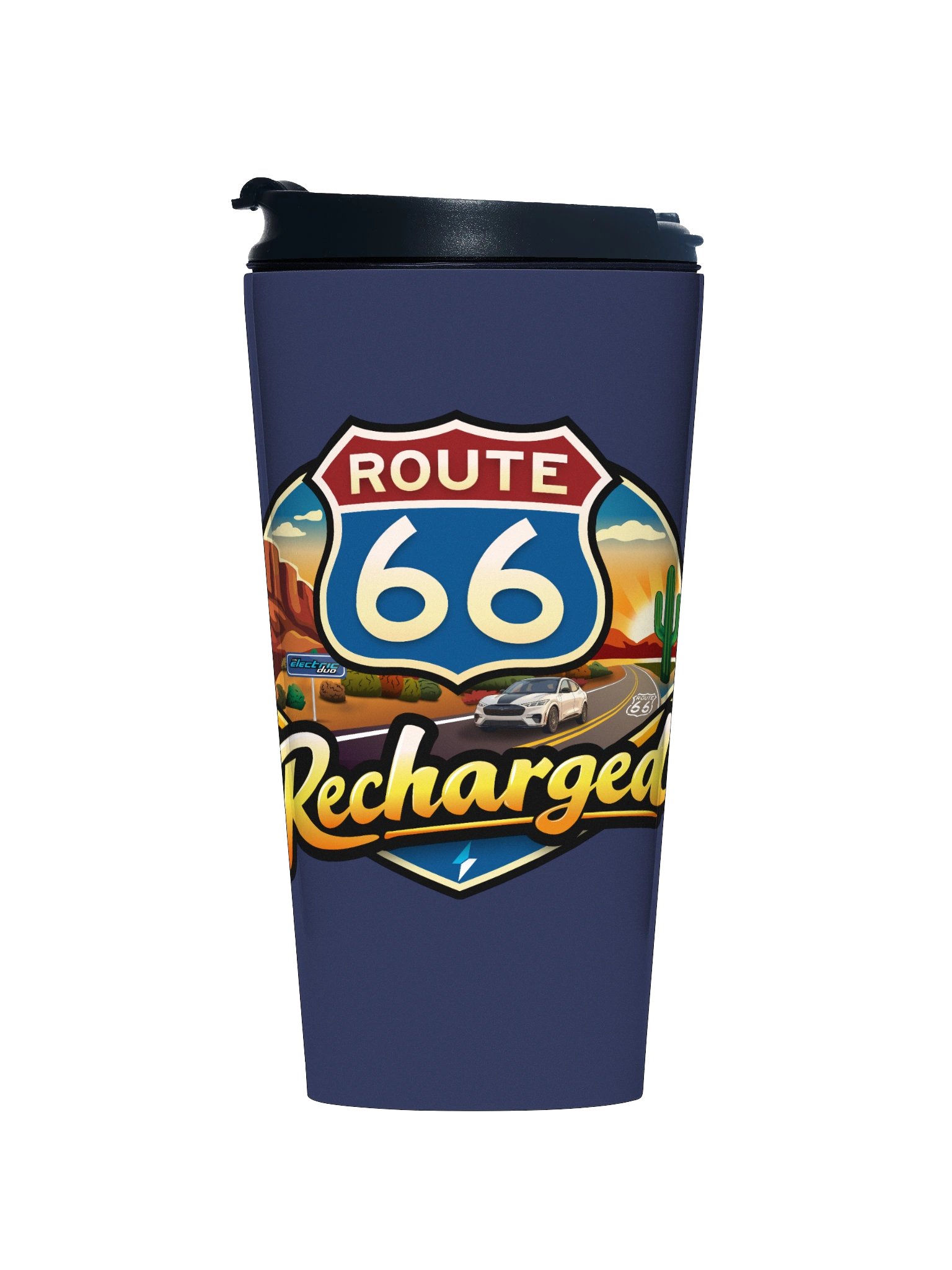 Official Route 66 Recharged (Travel Mug) product image (1)