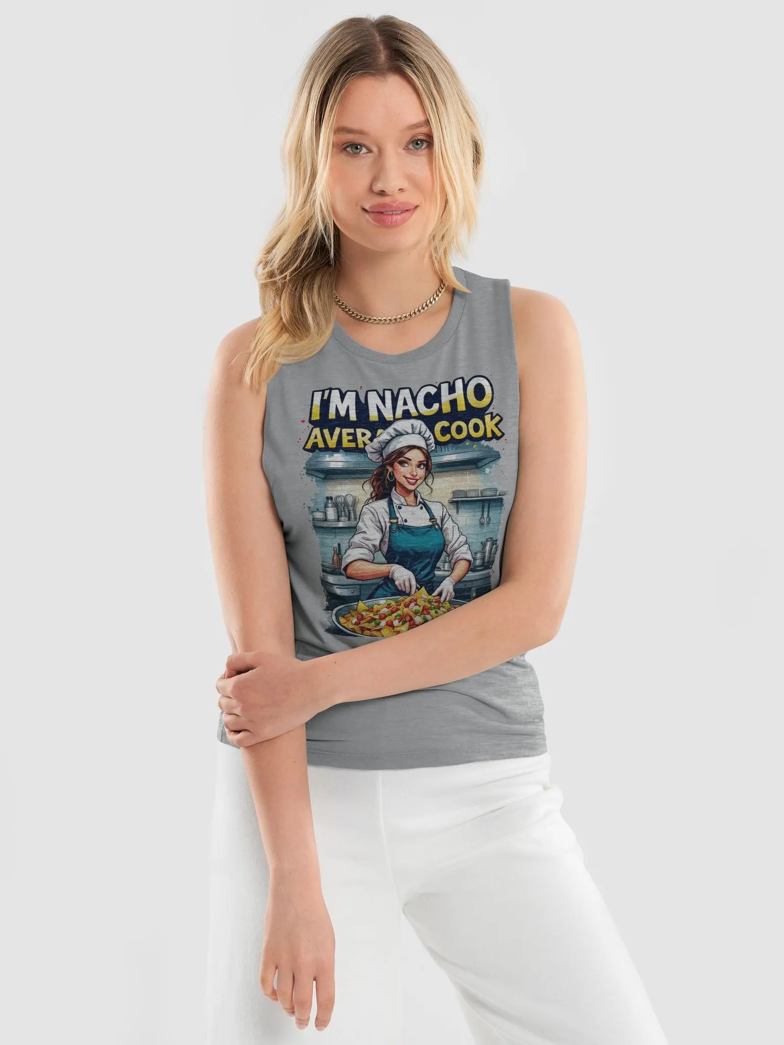 Nacho Average Cook Flowy Muscle Tank product image (13)