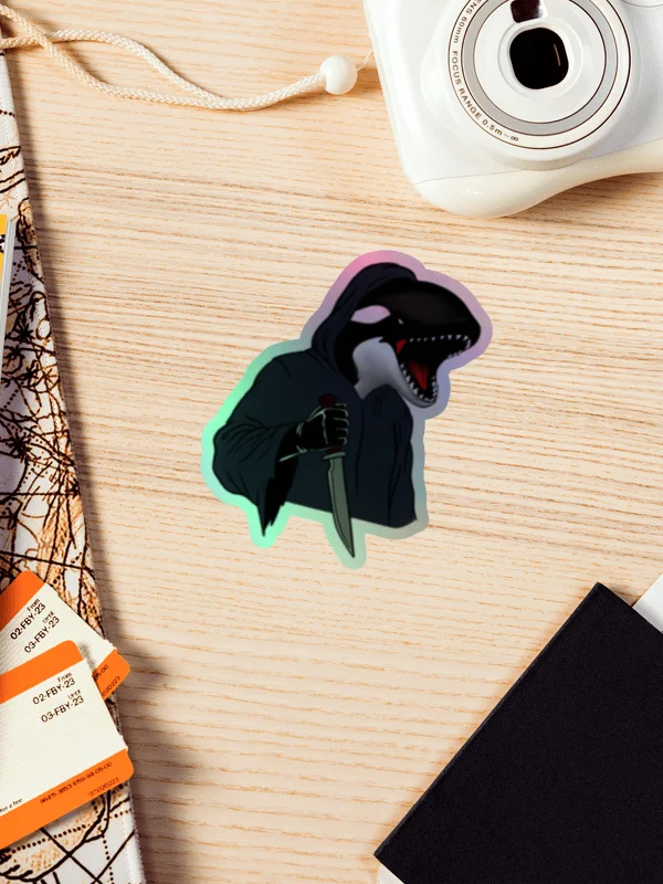 Killer Whale Holographic Sticker Sheet product image (1)