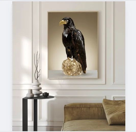 Crystal Eagle Sculpture Wall Art product image (7)