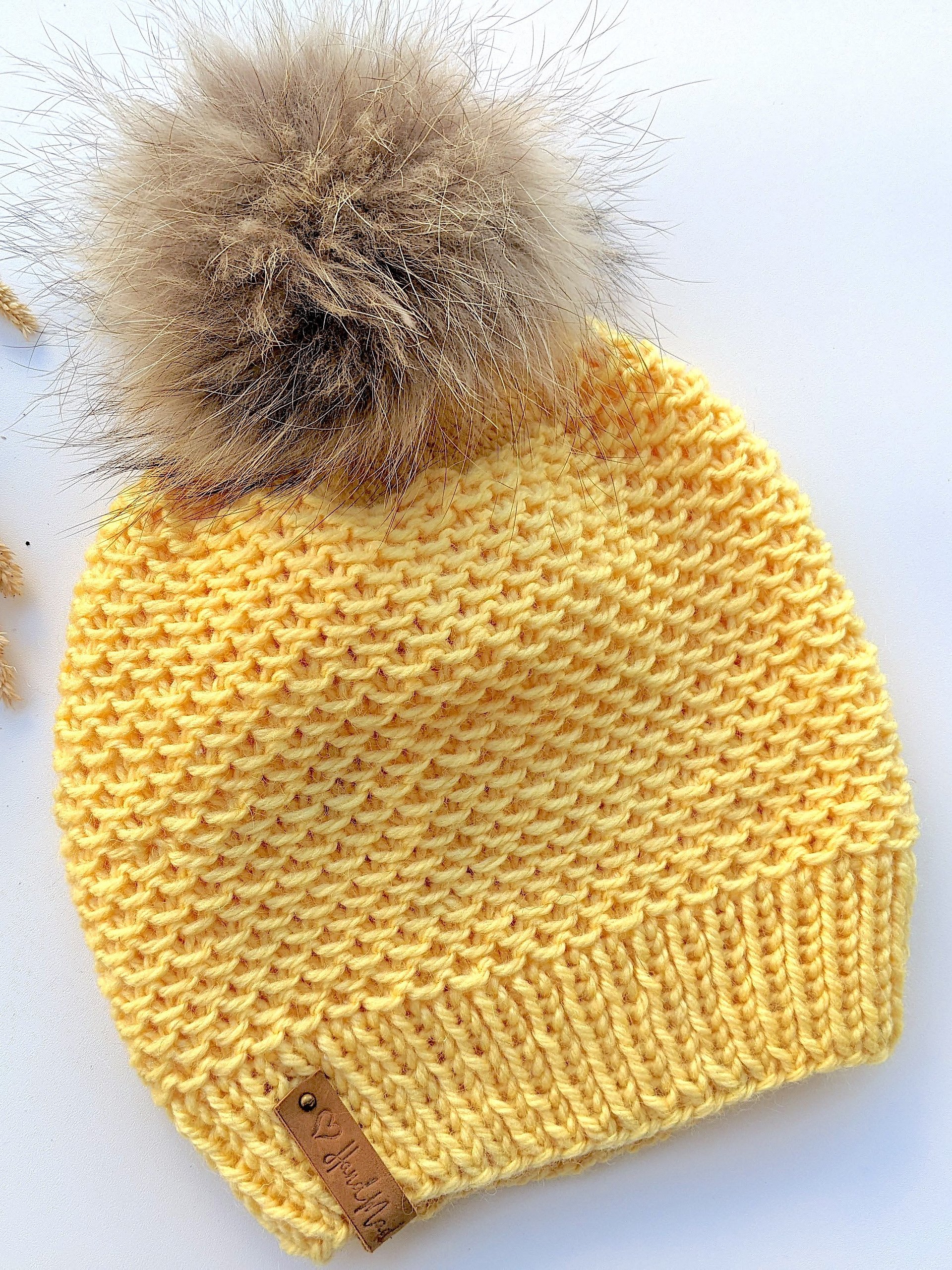 Basket-Style Knit Hat Pattern product image (1)
