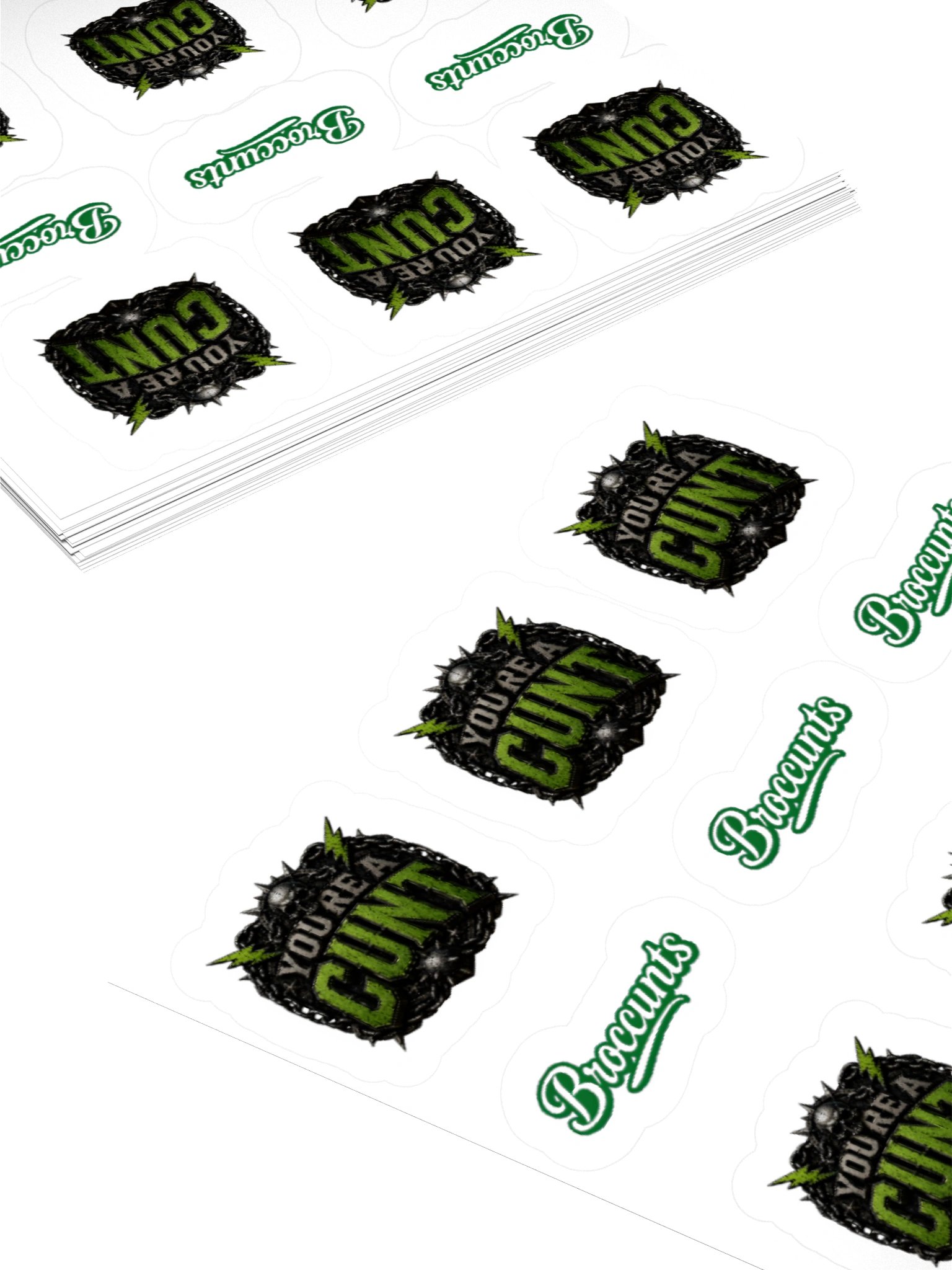 [CUNT SHIRE] Stickers -GREEN- product image (4)