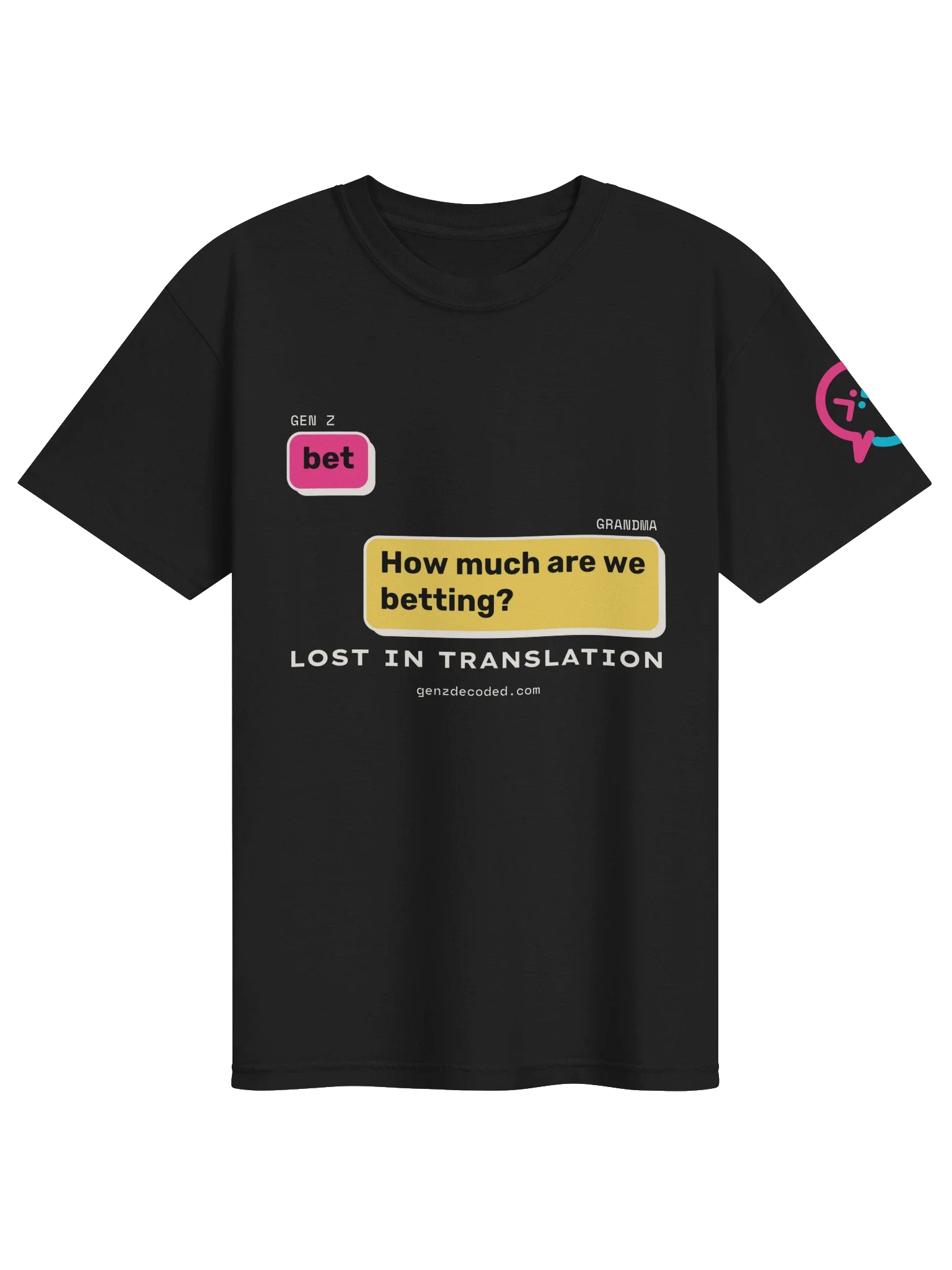 Bet Grandma Tee, Black