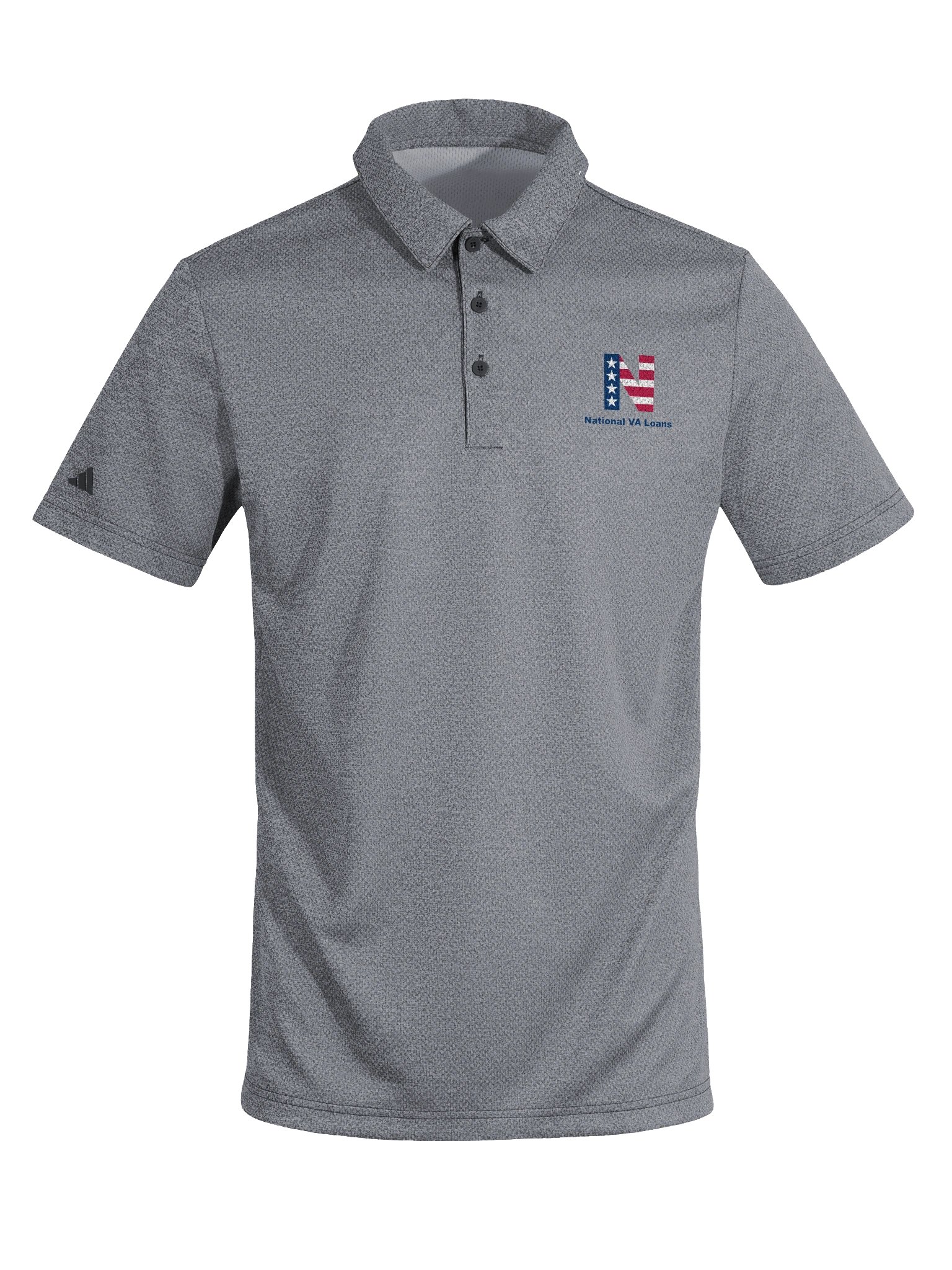 National VA Loans - Adidas Space-Dyed Polo Shirt product image (13)