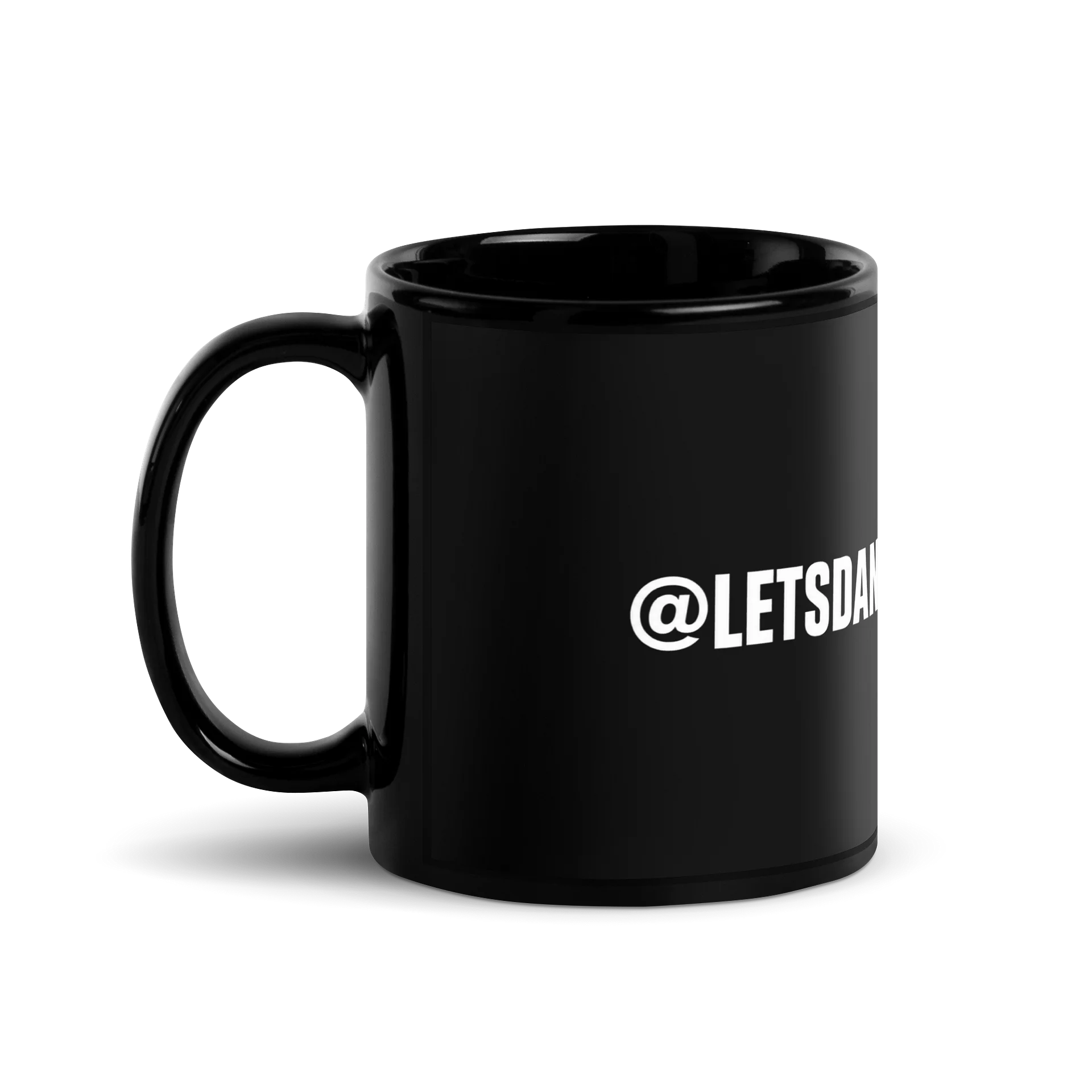 Bold Bloom Graphic Black Mug product image (1)