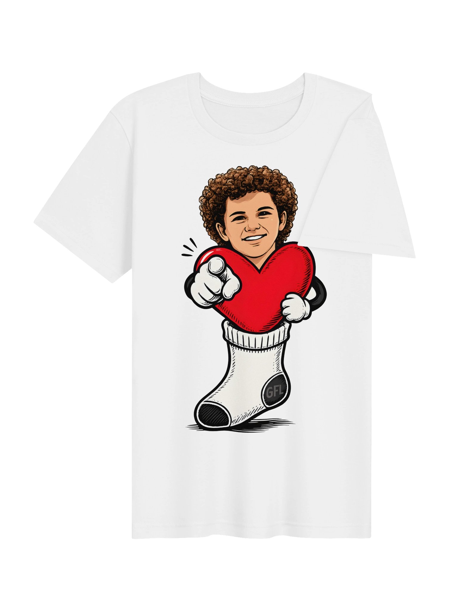 Heart Sock Cartoon Tee product image (36)