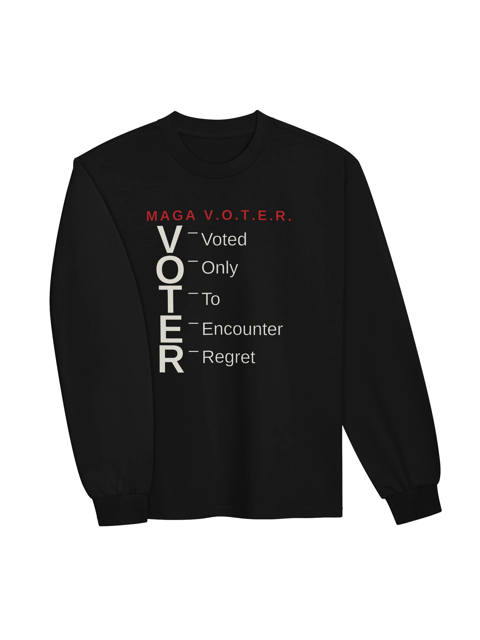MAGA V.O.T.E.R. — Acrostic Tee Long Sleeve (Dark Colors) product image (5)