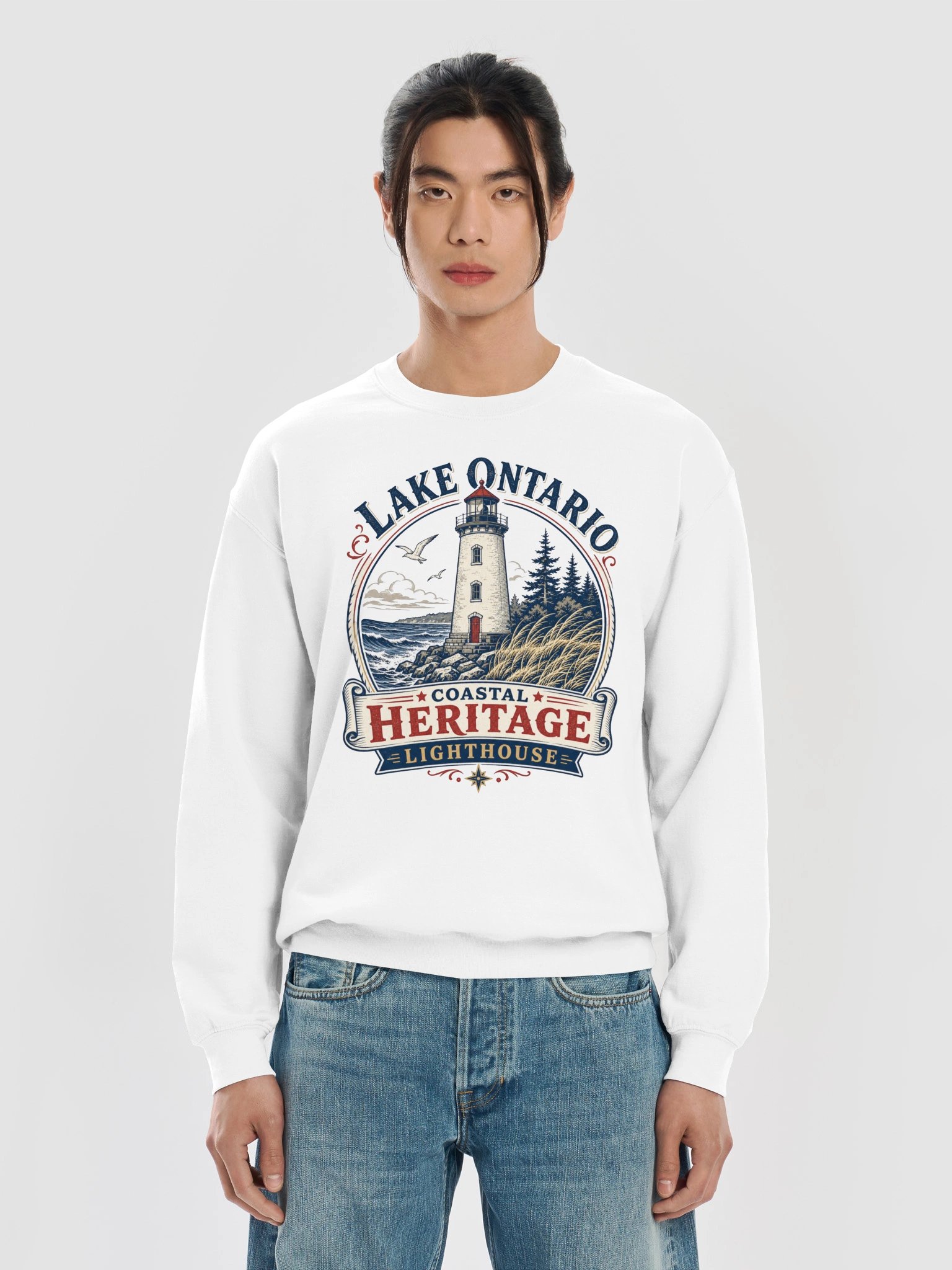 Lake Ontario Coastal Heritage Crewneck Sweatshirt product image (13)
