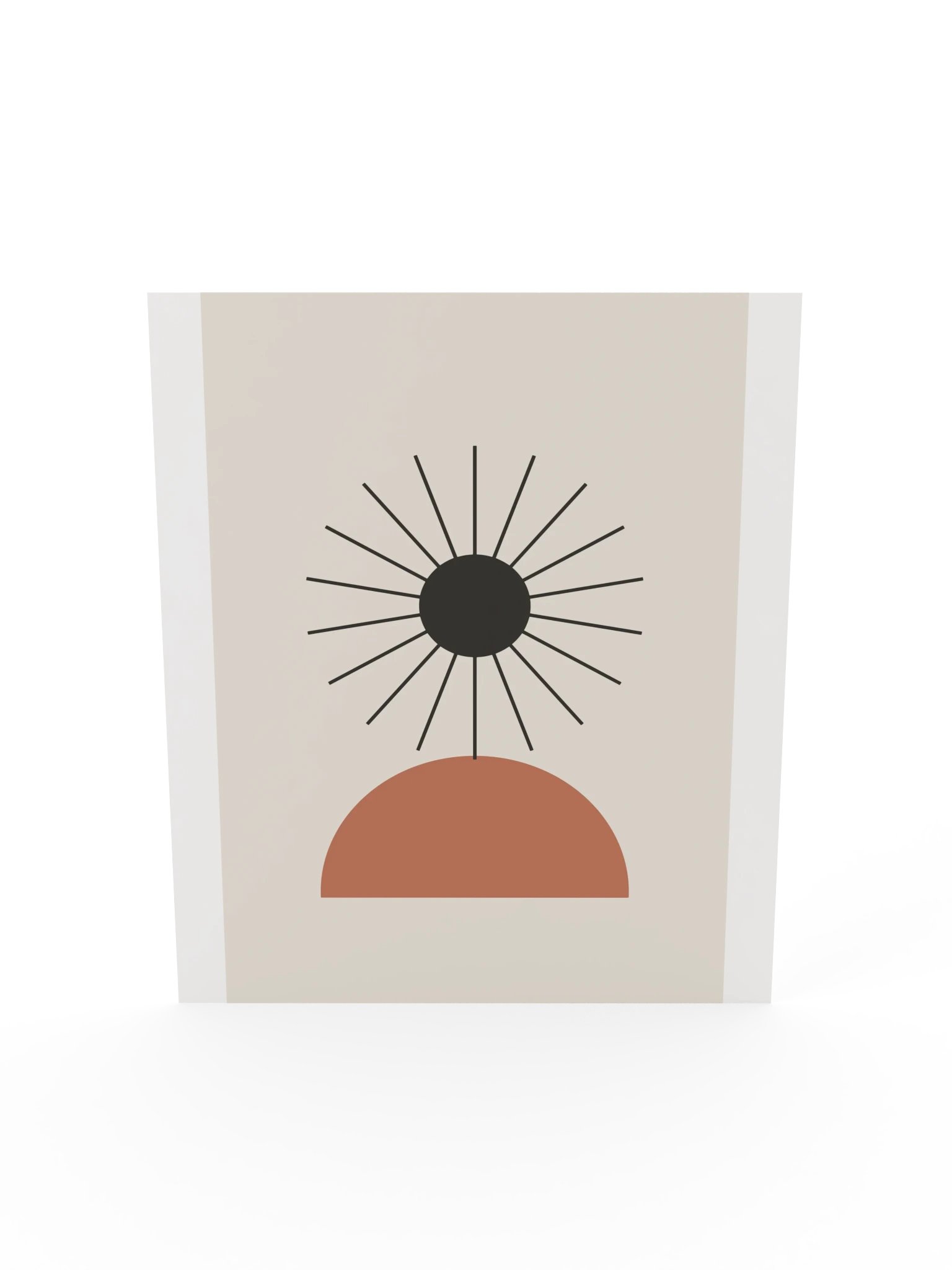 Charcoal Sun Print | Earthy Bathroom Wall Art product image (7)